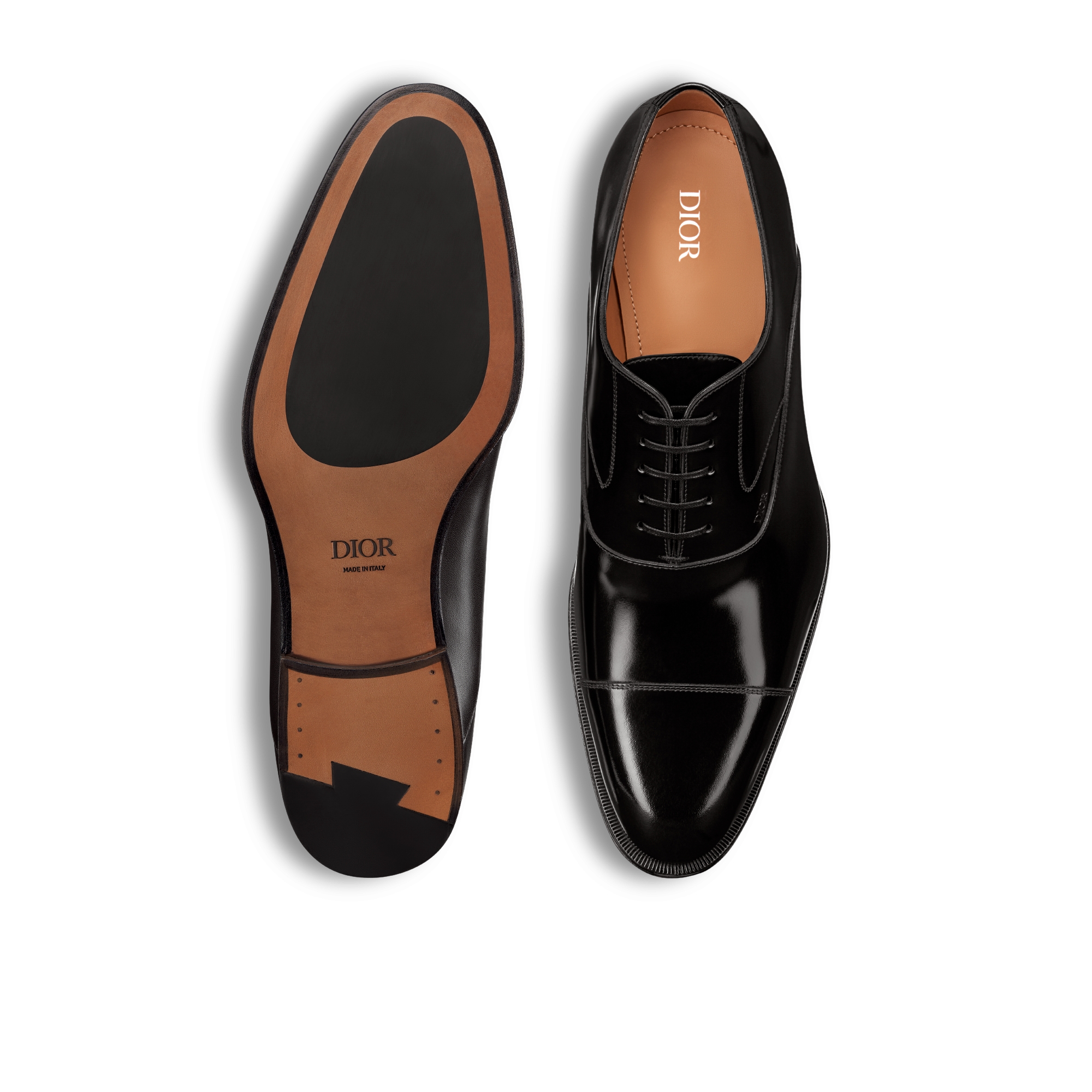 Dior Timeless 牛津鞋 黑色抛光牛皮革 E07