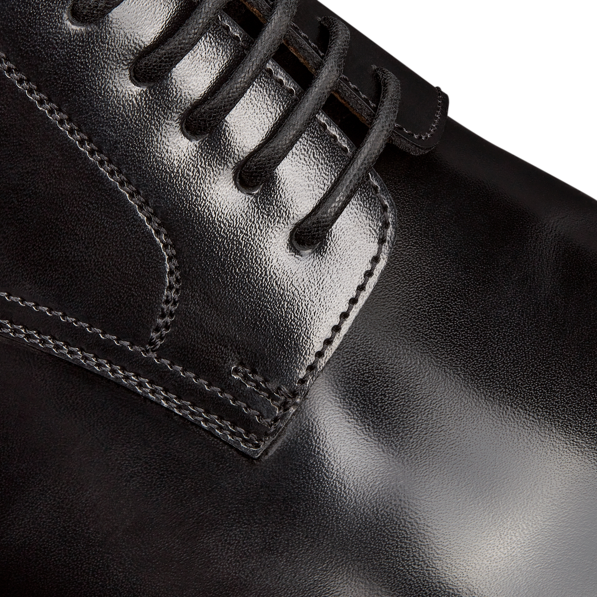 Dior Carlo 德比鞋 黑色抛光牛皮革 E09