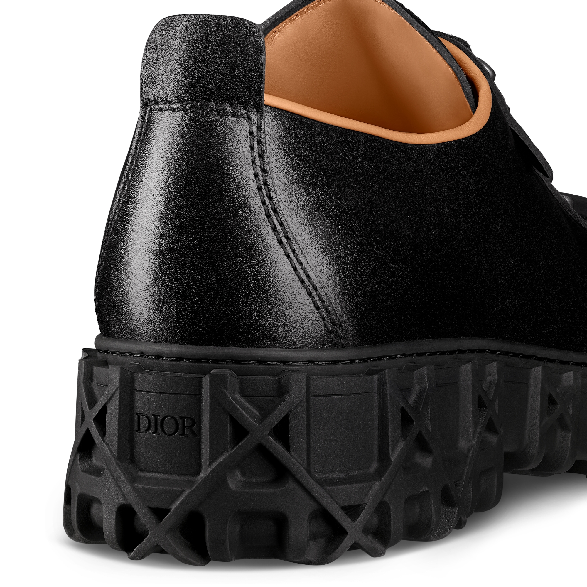Dior Slickrock 德比鞋 黑色光滑牛皮革 E09
