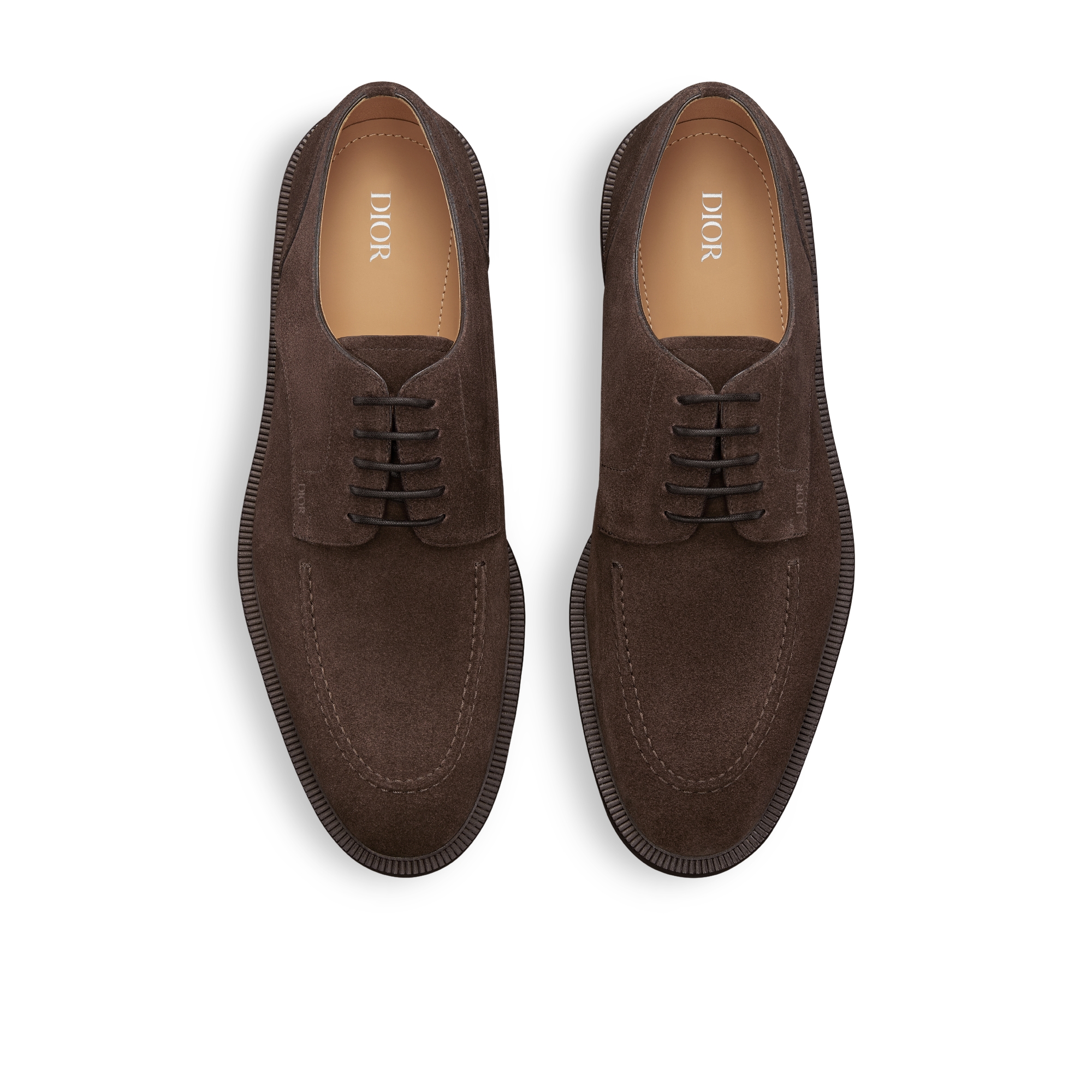 Dior Regency 德比鞋 棕色绒面革 E06