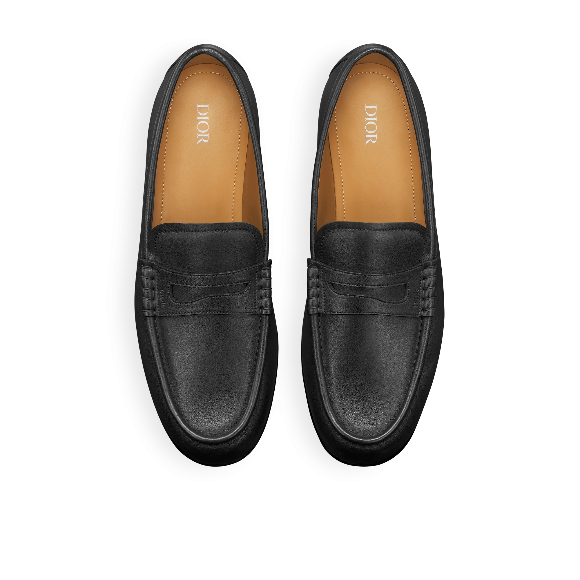 Dior Granville Flex 乐福鞋 黑色光滑牛皮革 E06