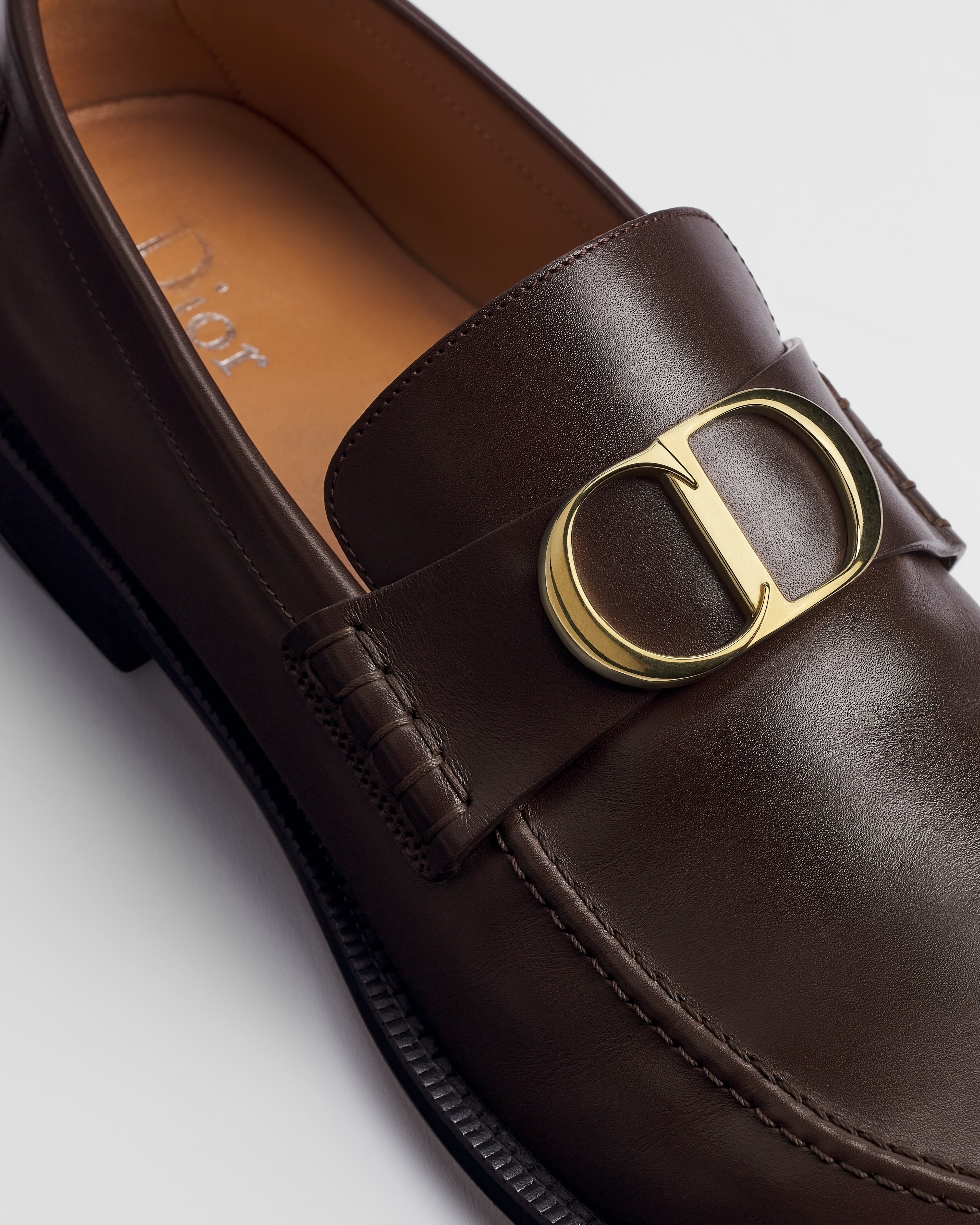 Dior Archie 乐福鞋 深棕色光滑牛皮革 E11