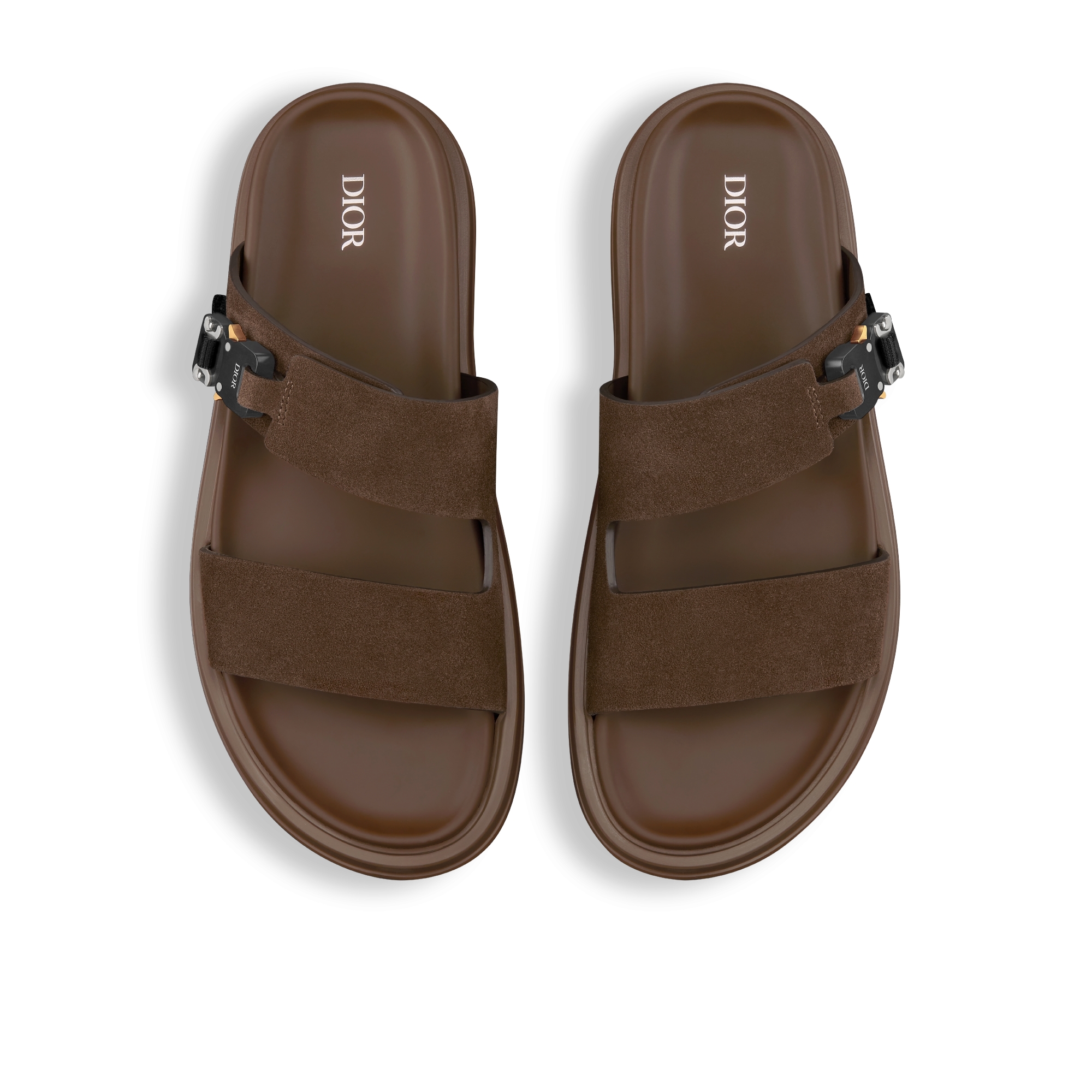 Dior Aqua 凉鞋 深棕色绒面革 E06