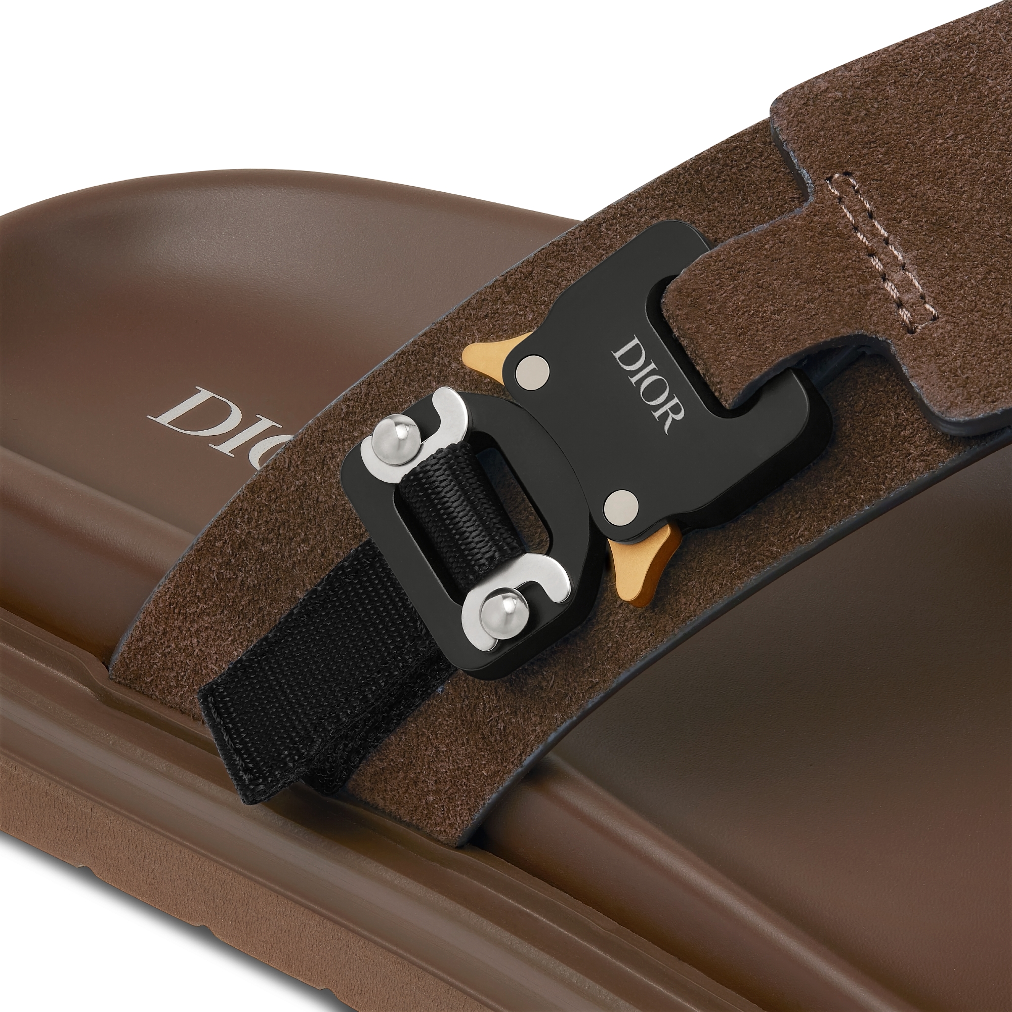 Dior Aqua 凉鞋 深棕色绒面革 E09