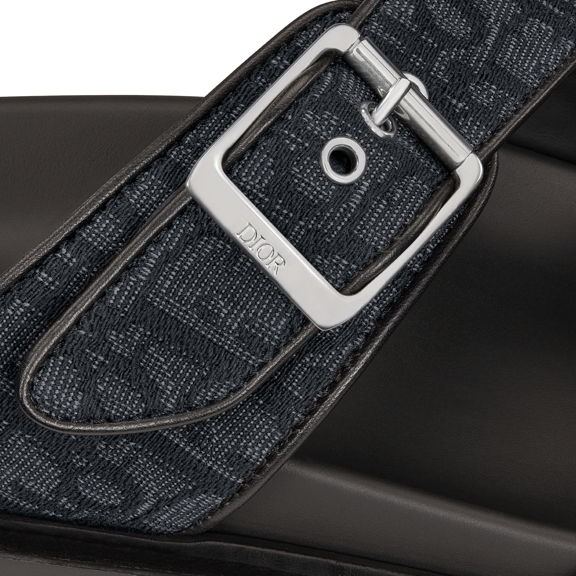 Dior Aqua 凉鞋 黑色 Oblique 印花面料 E09