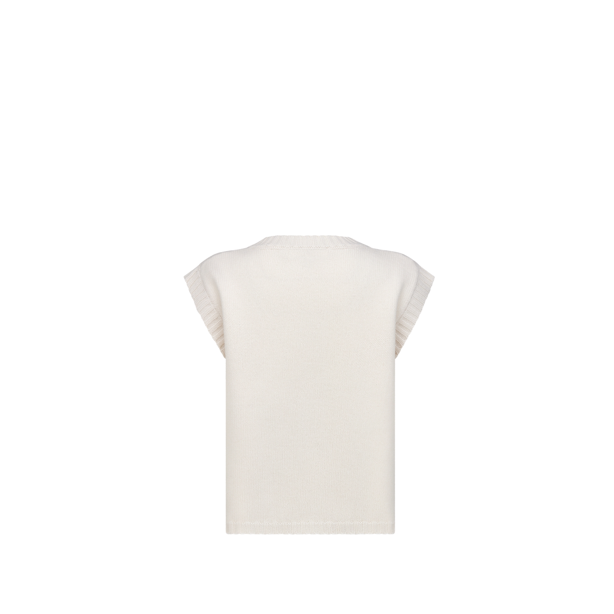 儿童针织背心 象牙色绵羊毛针织面料 E08