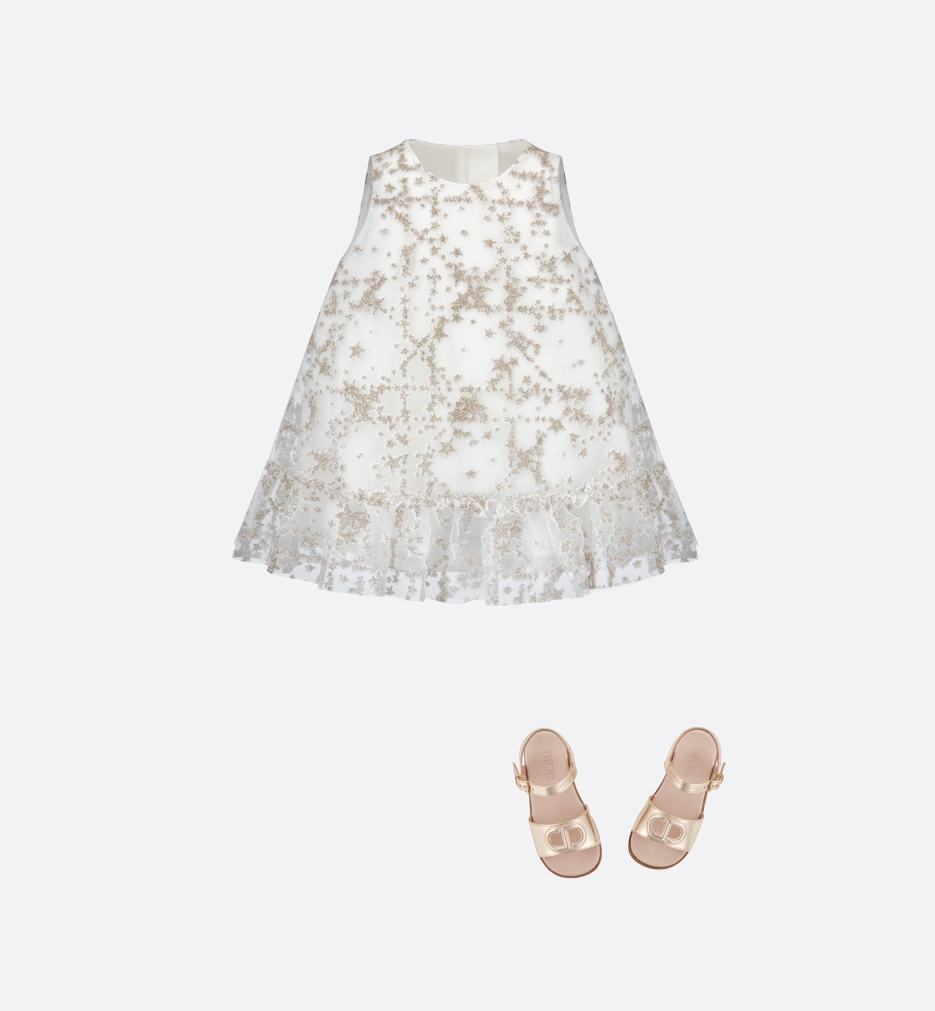 凉鞋婴幼儿款 金色调牛皮革 E12