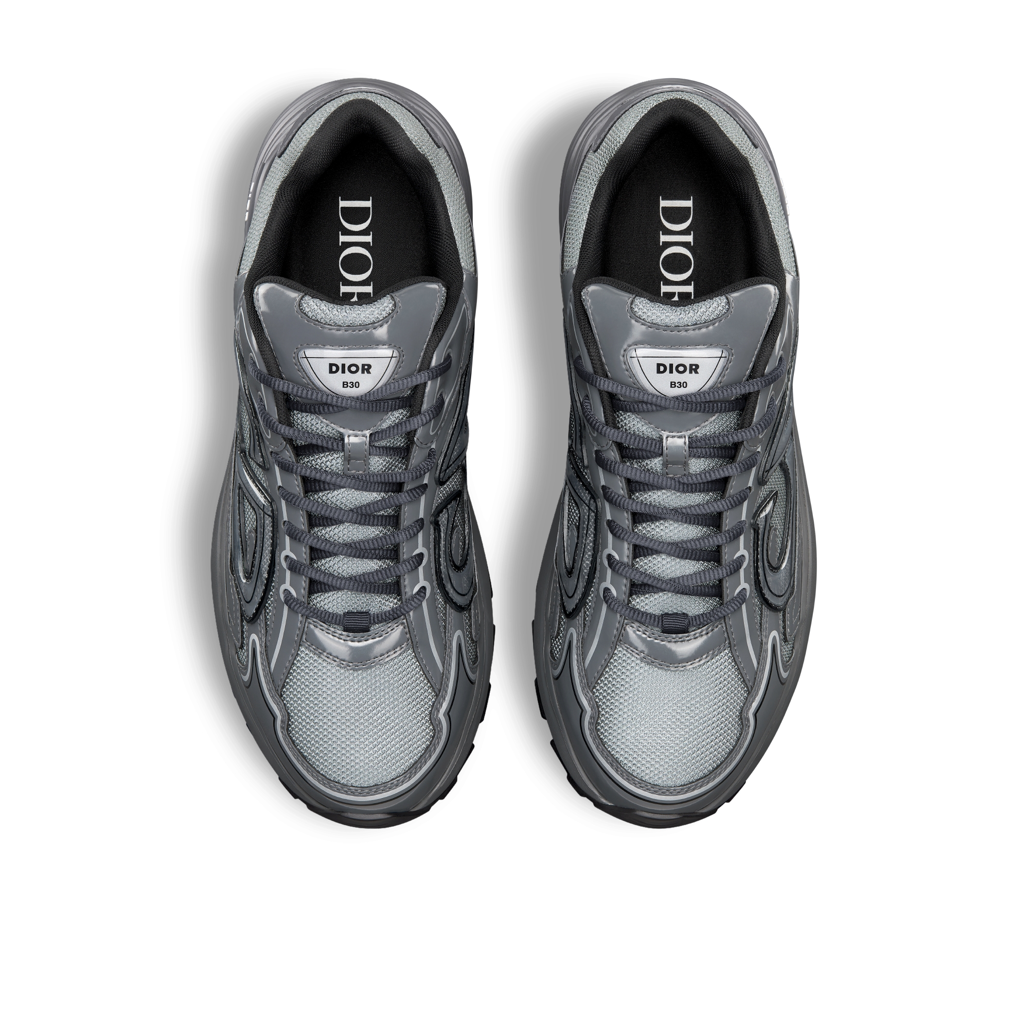 B30 Countdown 运动鞋 浅灰色网眼织物和灰色亮面科技面料 E06