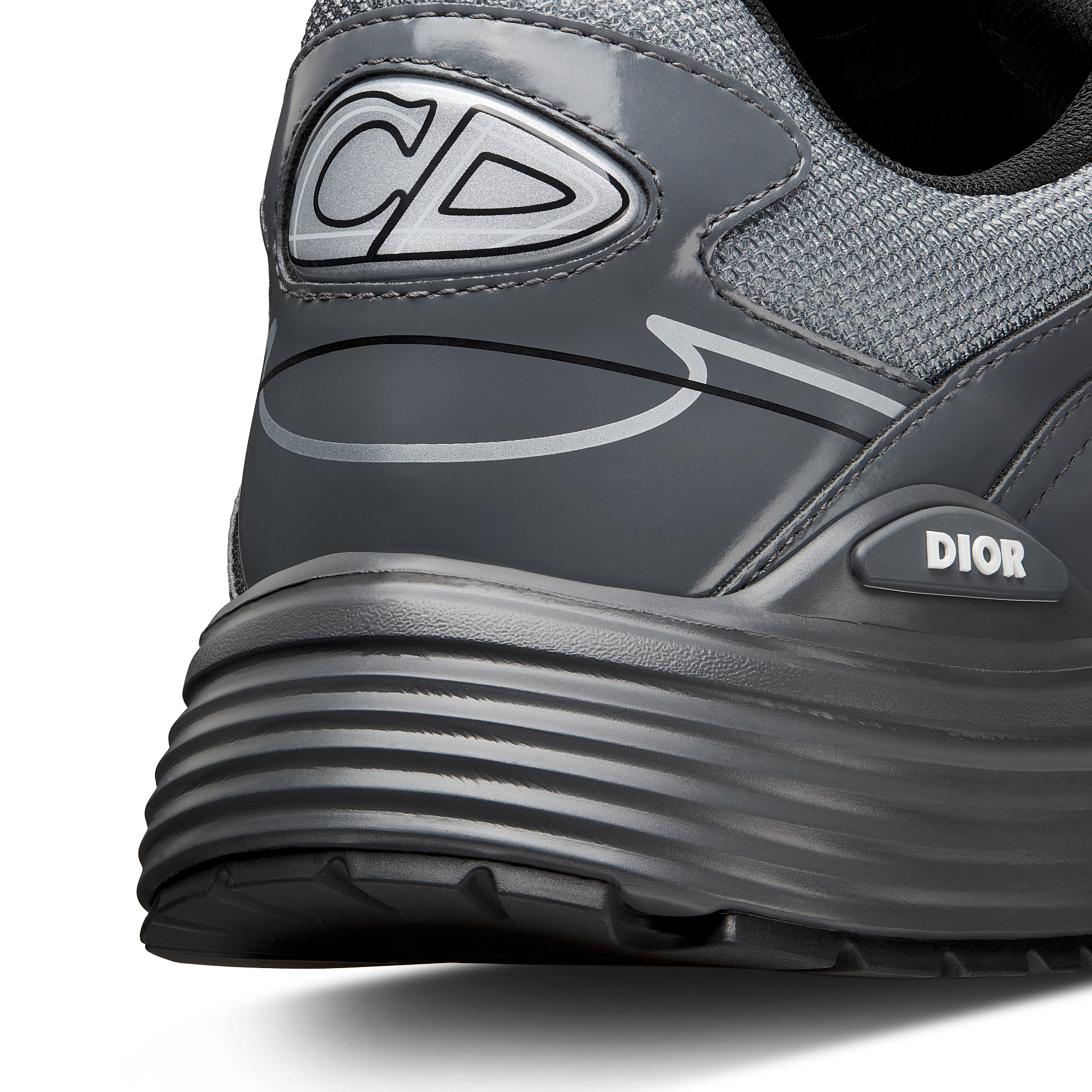 B30 Countdown 运动鞋 浅灰色网眼织物和灰色亮面科技面料 E09