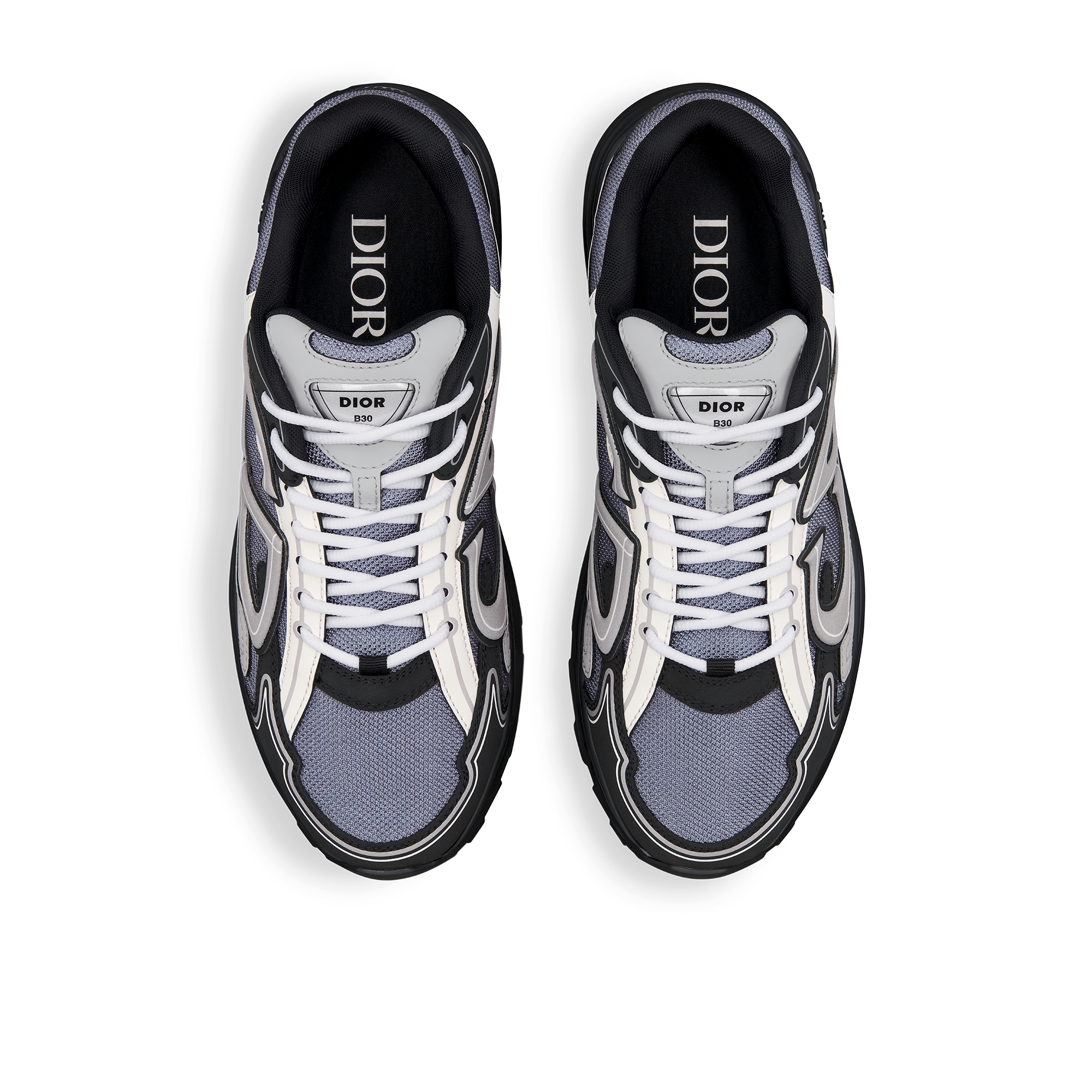 B30 Countdown 运动鞋 蓝色网眼织物搭配灰色、白色和黑色科技面料 E06