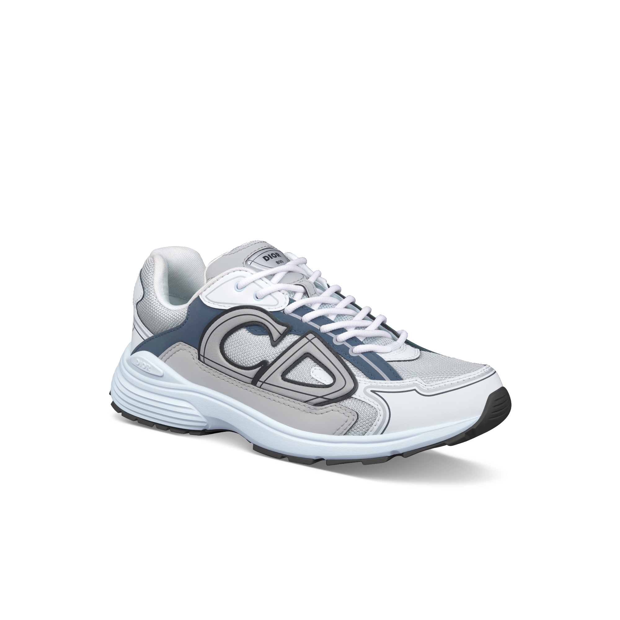 B30 Countdown 运动鞋 灰色网眼织物和淡蓝色、蓝色和灰色科技面料 E03