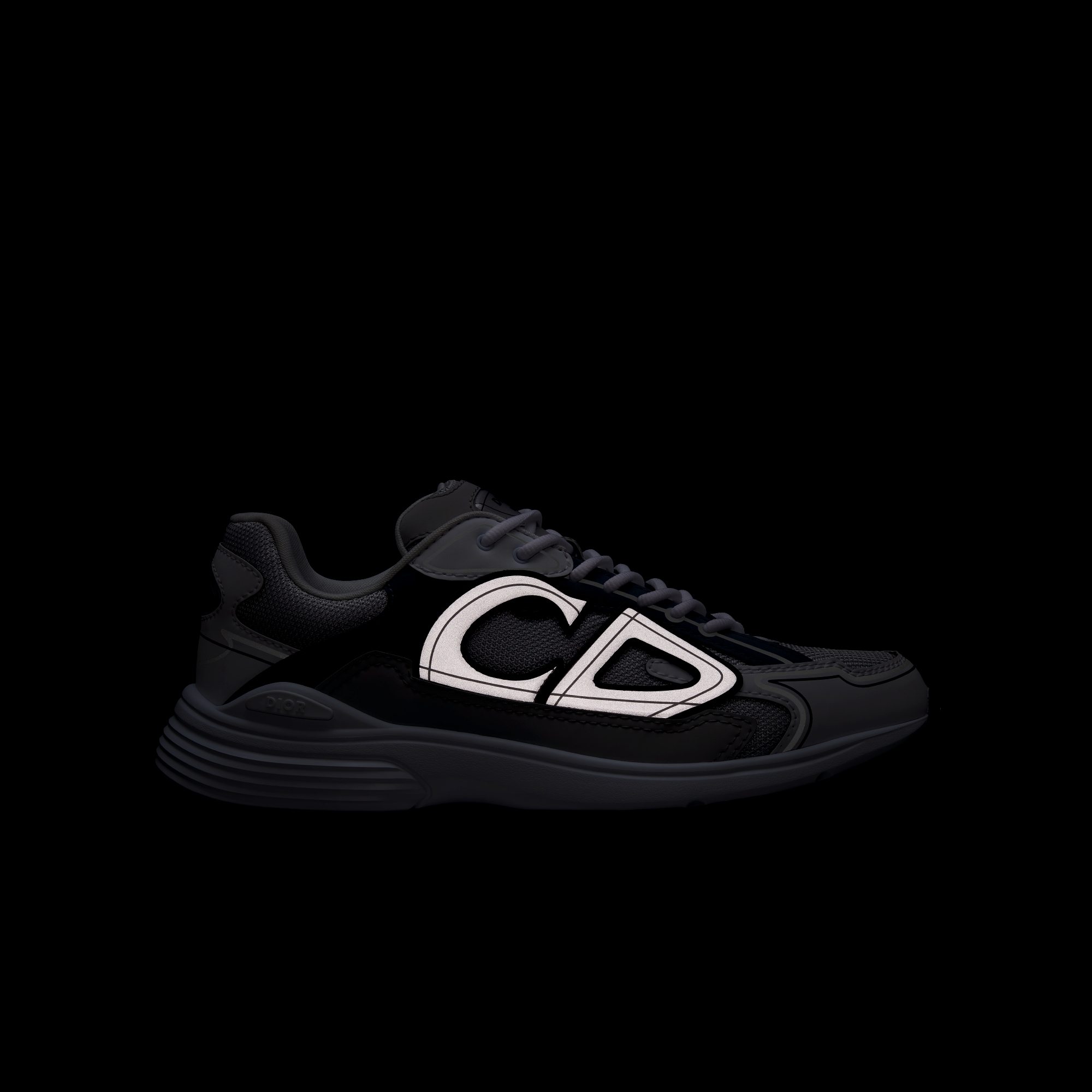 B30 Countdown 运动鞋 灰色网眼织物和淡蓝色、蓝色和灰色科技面料 E10