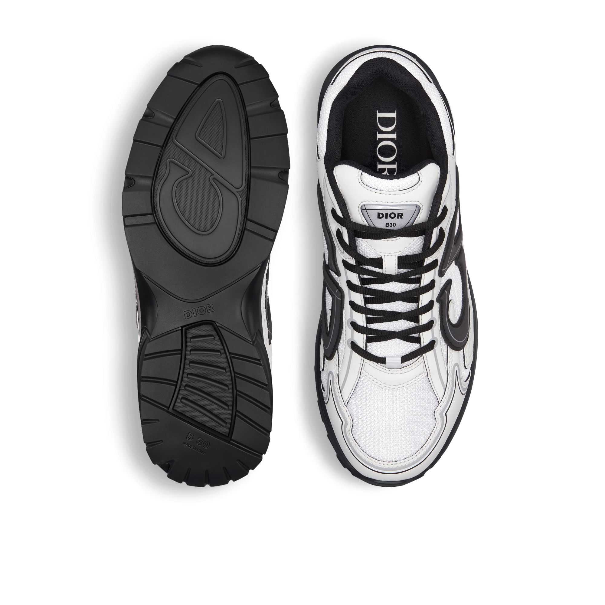 B30 Countdown 运动鞋 白色网面和白色科技面料 E07