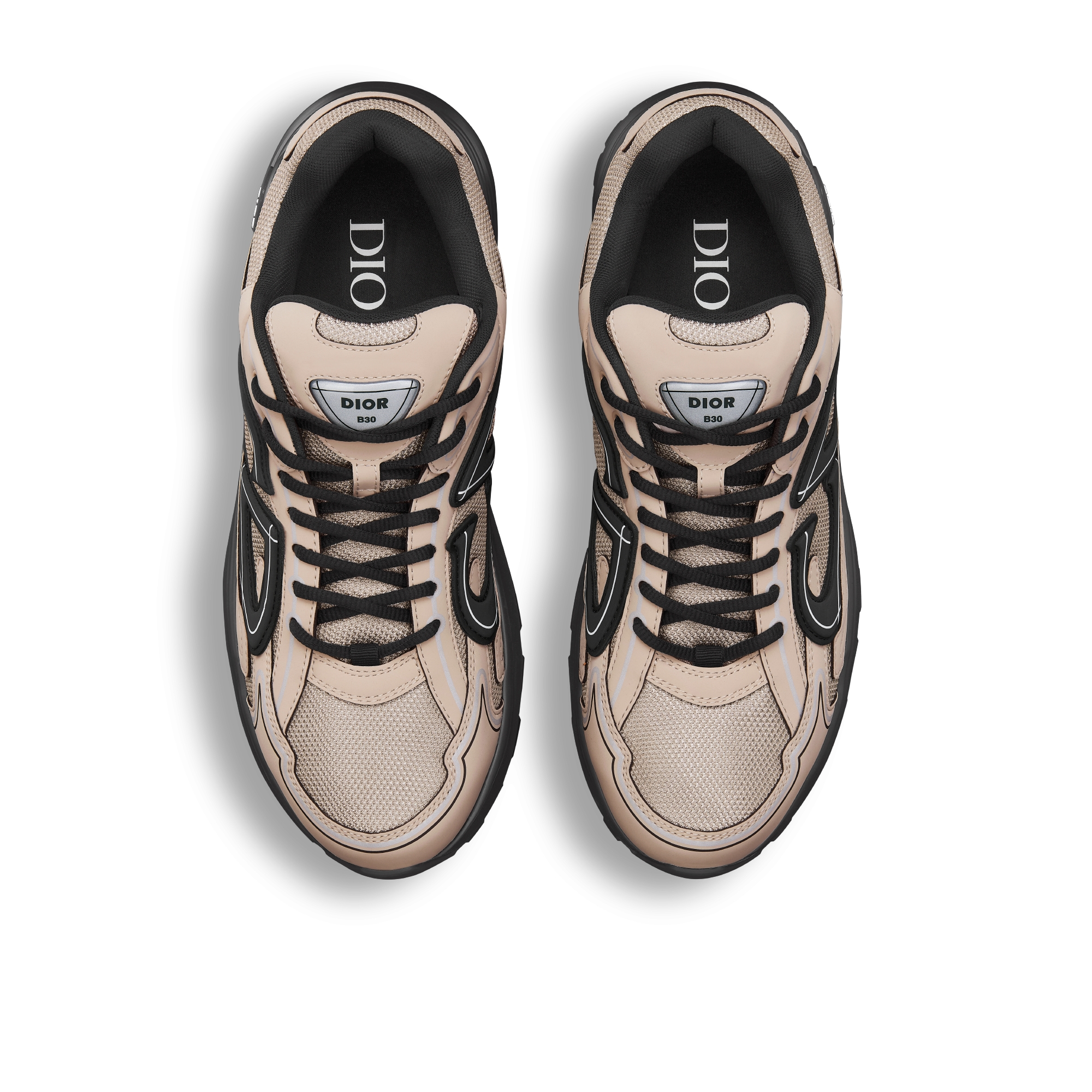 B30 Countdown 运动鞋 米色网面和米色科技面料 E06