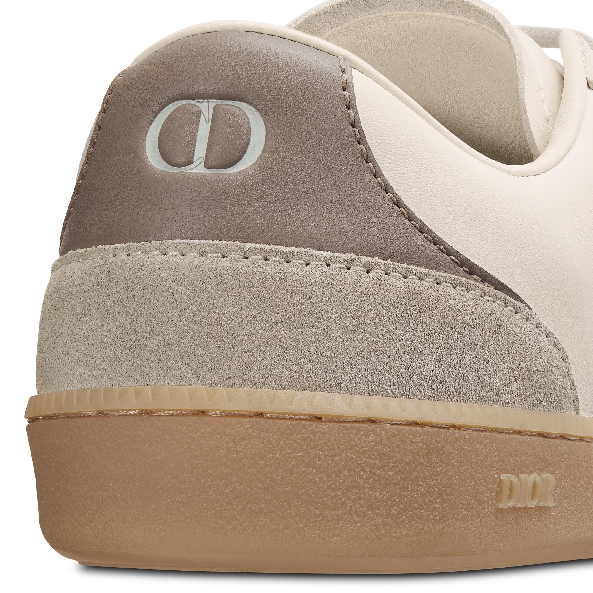 B01 Matchpoint 运动鞋 灰色和白色光滑牛皮革搭配灰色绒面革 E09