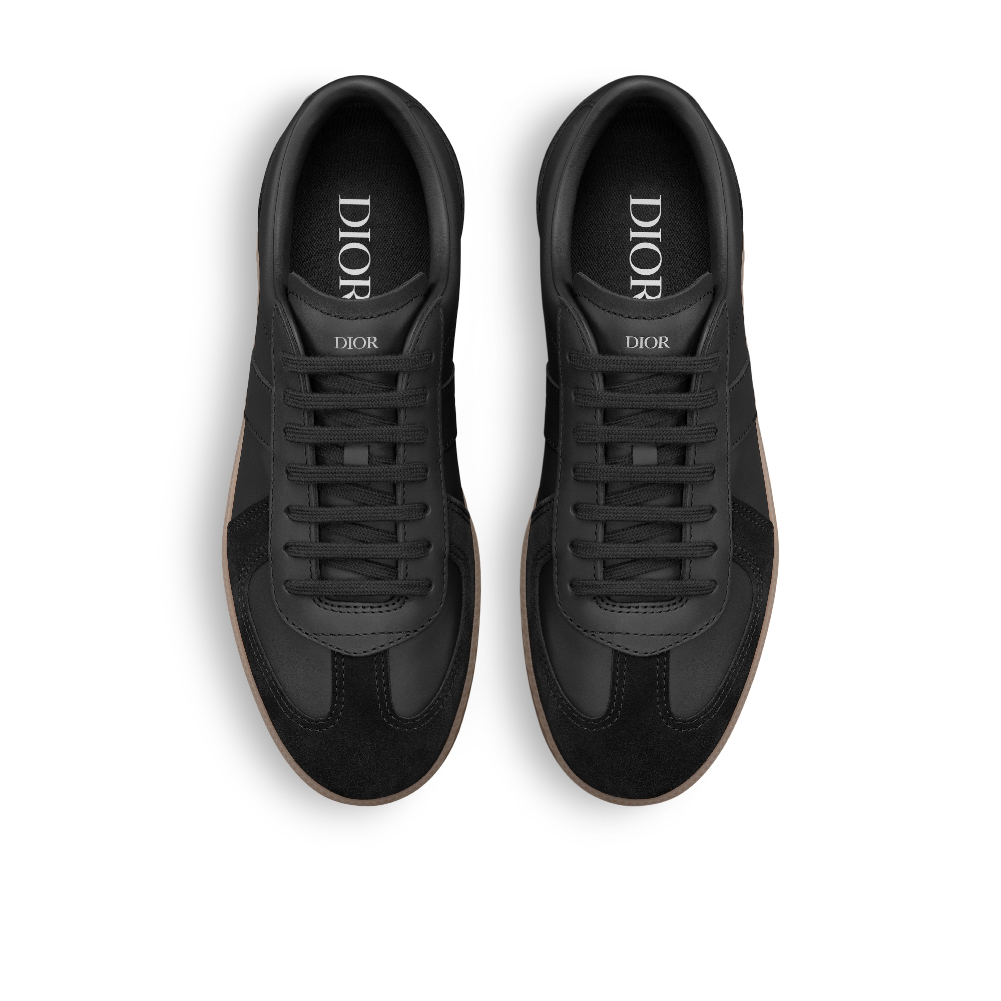 B01 Matchpoint 运动鞋 黑色光滑牛皮革和黑色绒面革 E06