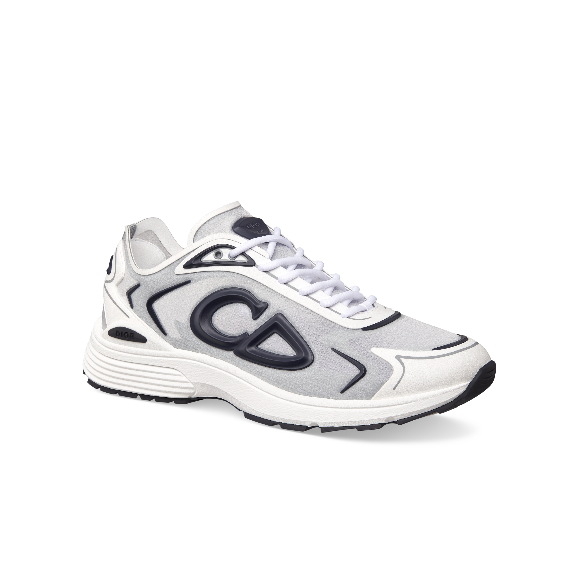 B30 Countdown 科技运动鞋 白色半透明 N3O 尼龙、白色和灰色科技面料以及海军蓝色橡胶 E03