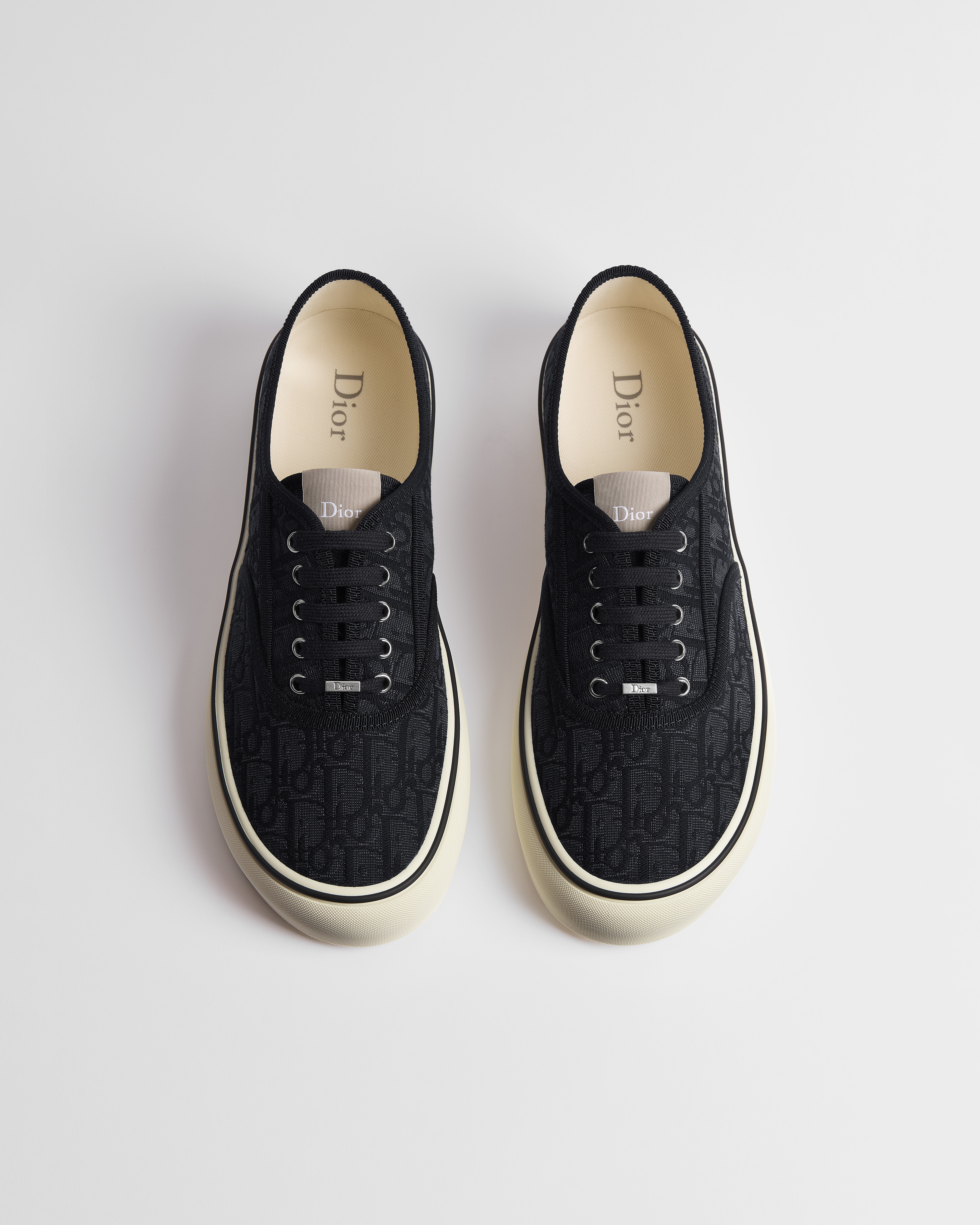 Dior Saltwind 运动鞋 黑色 Oblique 印花面料 E06