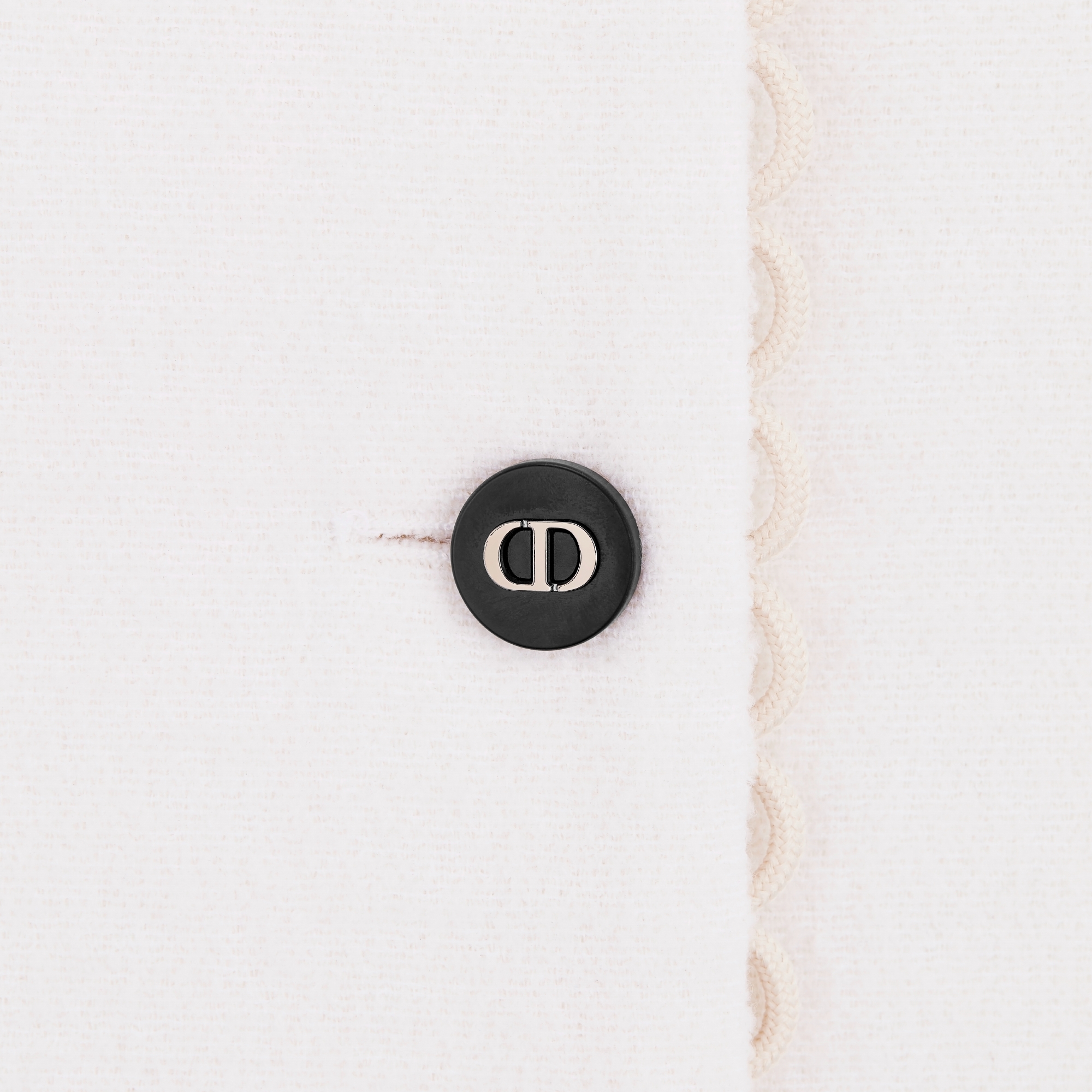 短款外套 米白色双面绵羊毛混纺面料毛圈花式线 E09