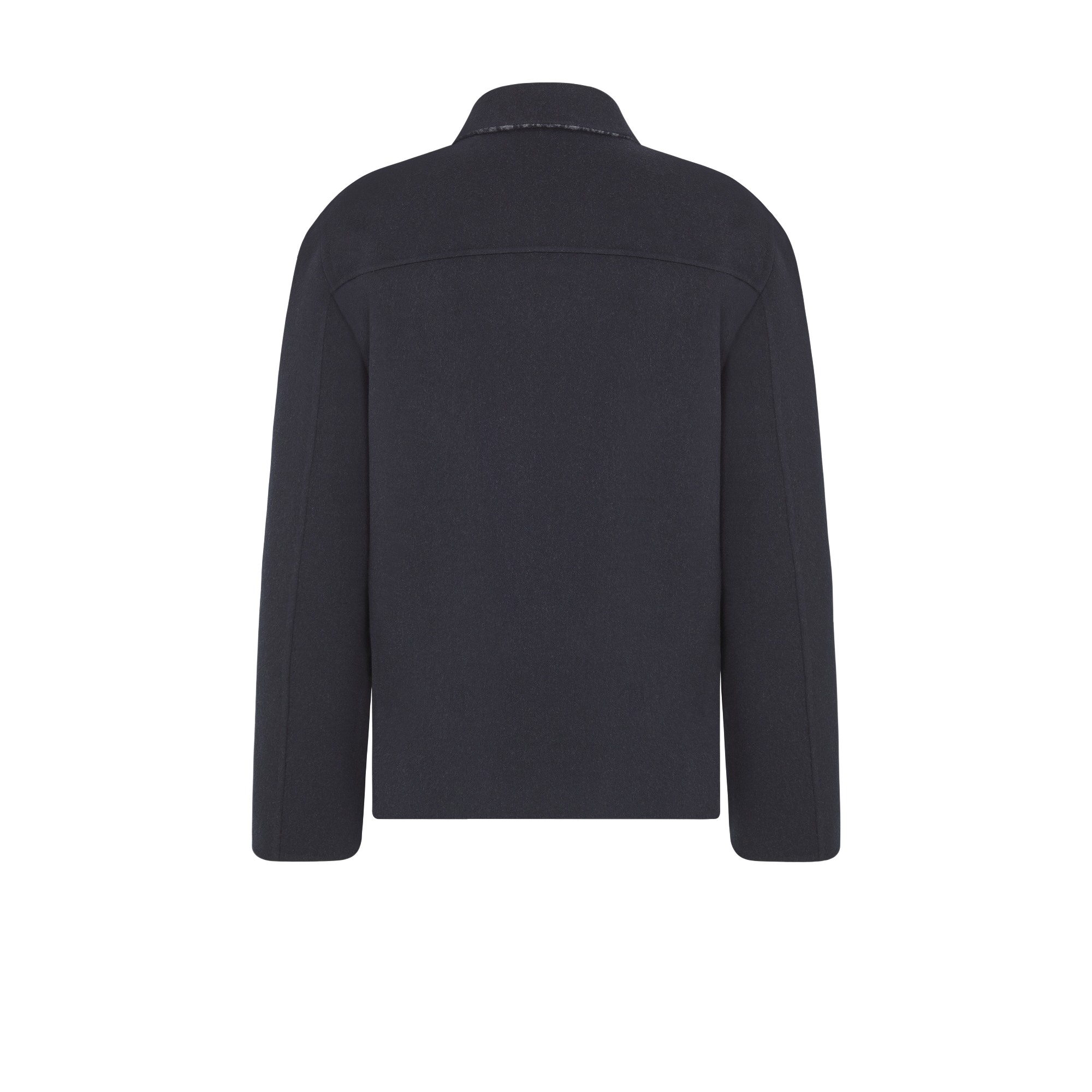 Dior Icons 工装夹克 海军蓝色双面绵羊毛和山羊绒混纺面料 E08