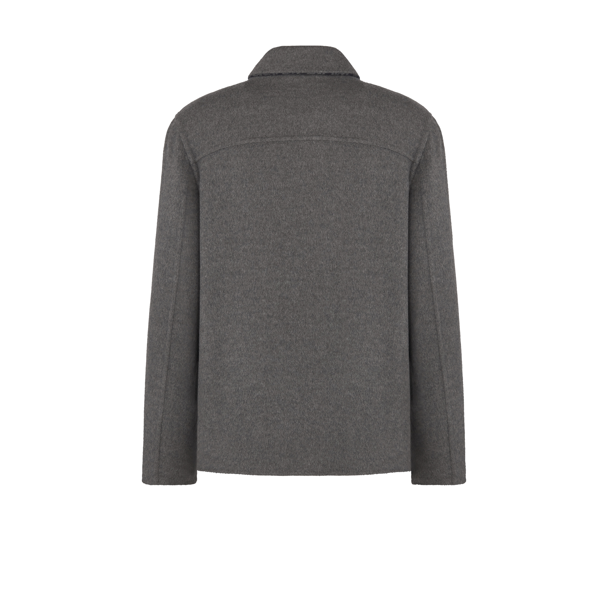 Dior Icons 工装夹克 灰色双面绵羊毛和山羊绒混纺面料 E08