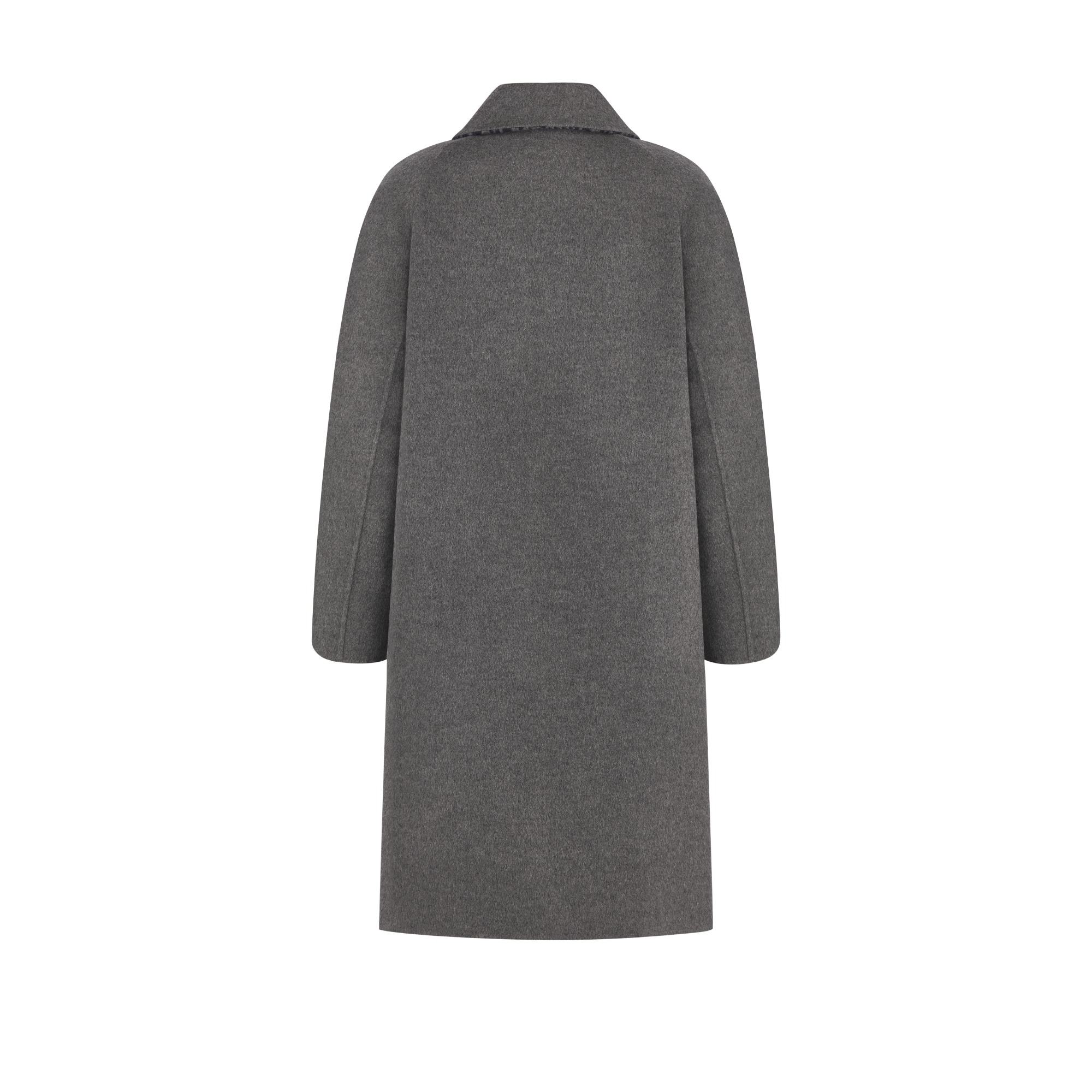 Dior Icons 大衣 灰色双面绵羊毛和山羊绒混纺面料 E08