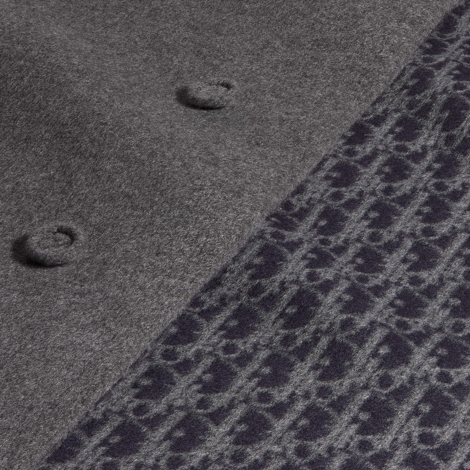 Dior Icons 大衣 灰色双面绵羊毛和山羊绒混纺面料 E09