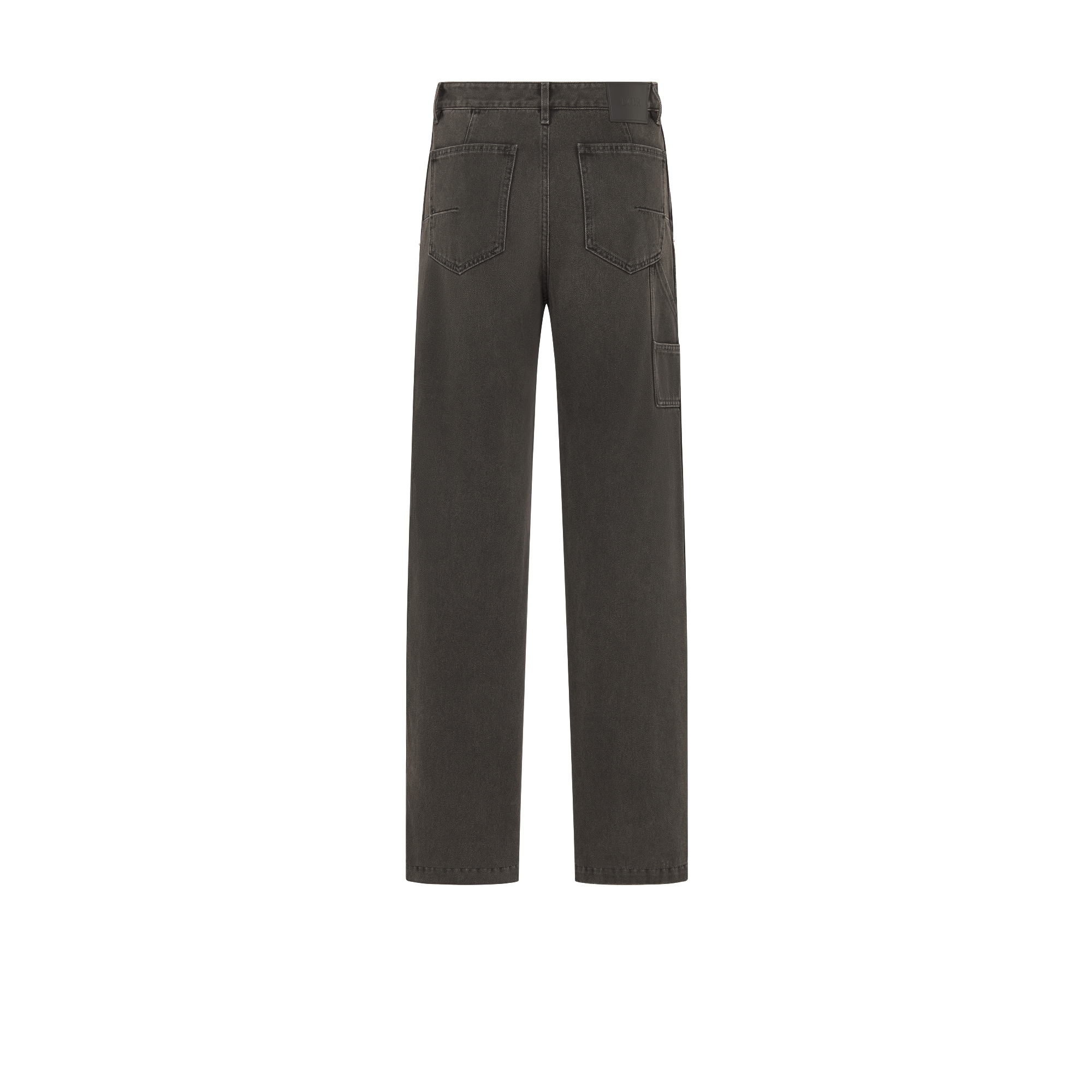 工装牛仔裤 黑色棉质斜纹面料 E08