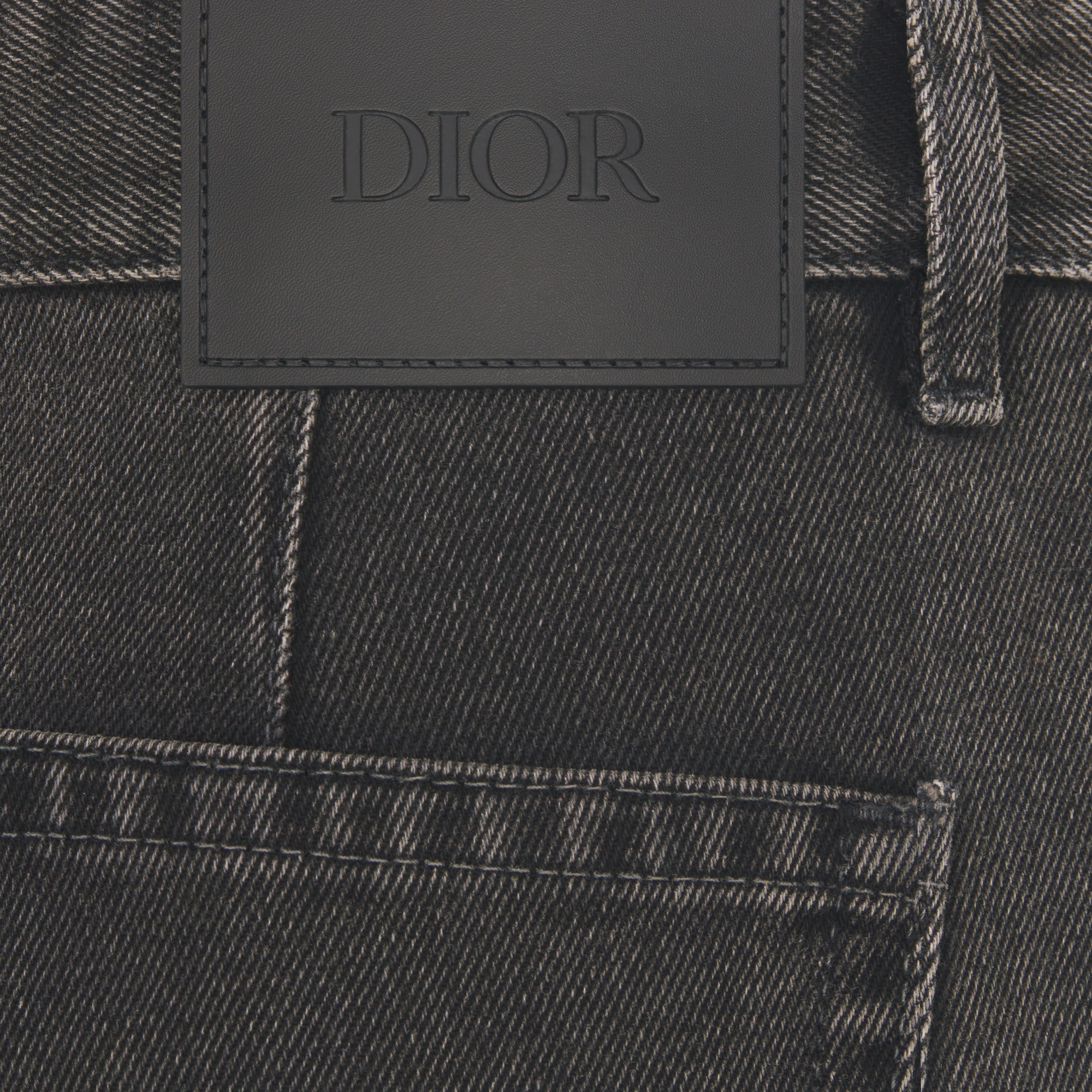 工装牛仔裤 黑色棉质斜纹面料 E09