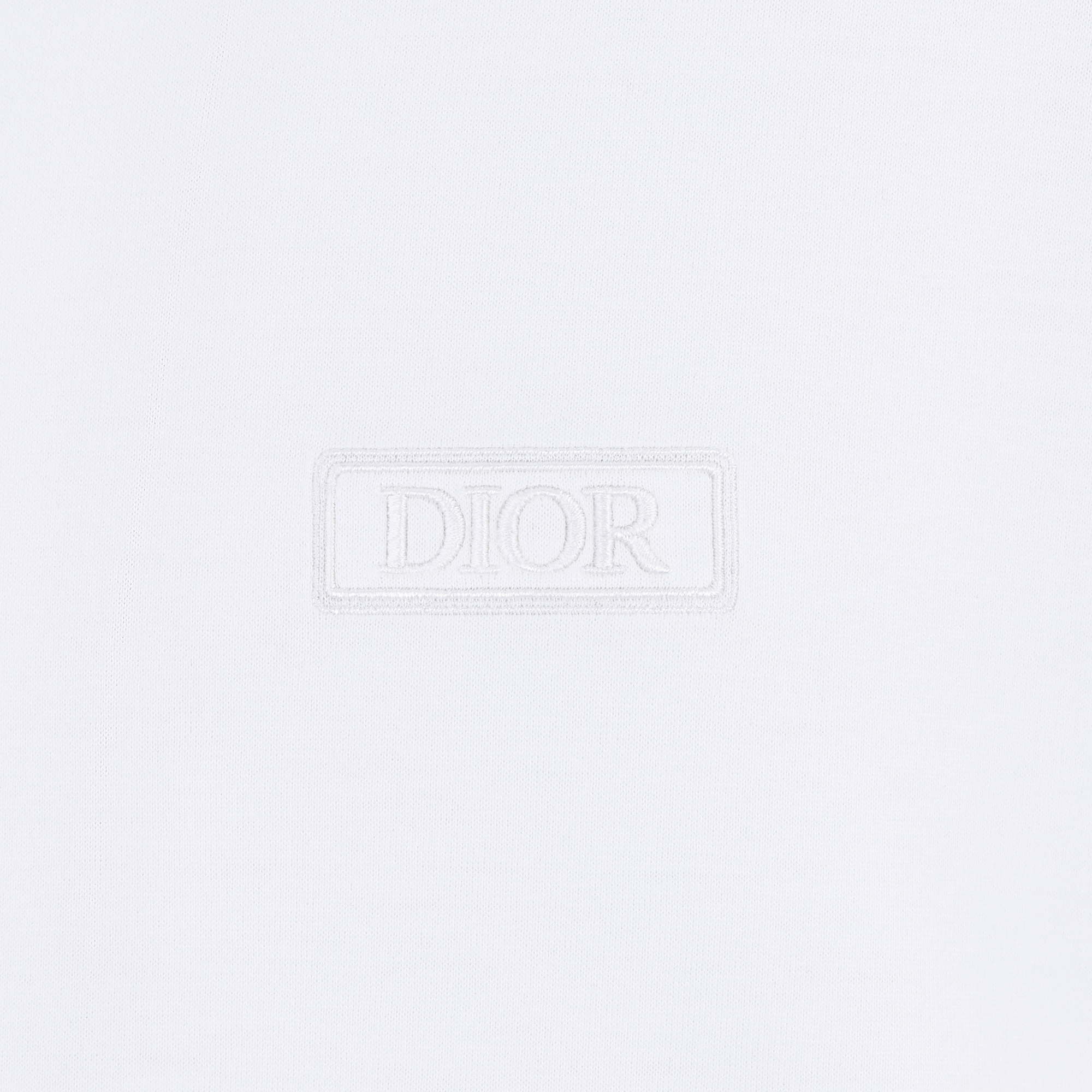 Dior Icons 常规版型 T 恤 白色海岛棉质平纹针织面料 E09