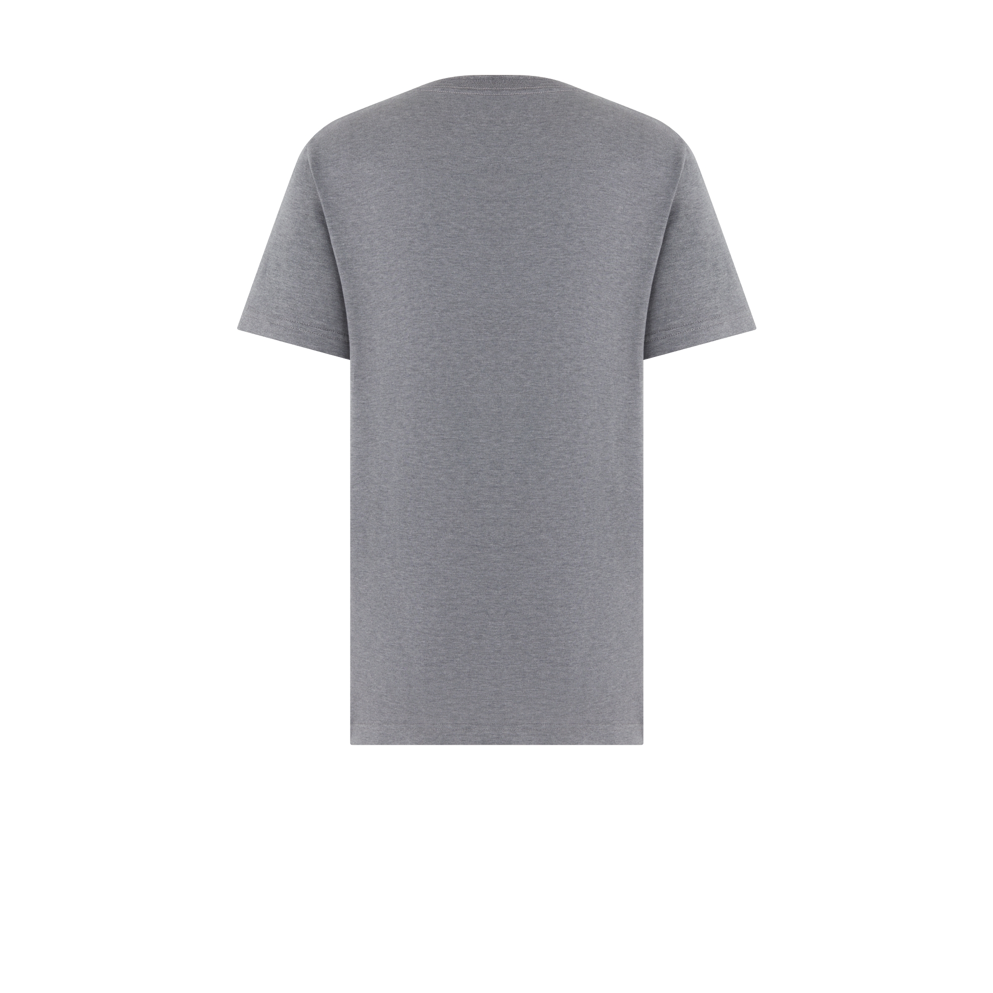 Dior Icons 常规版型 T 恤 灰色海岛棉质平纹针织面料 E08