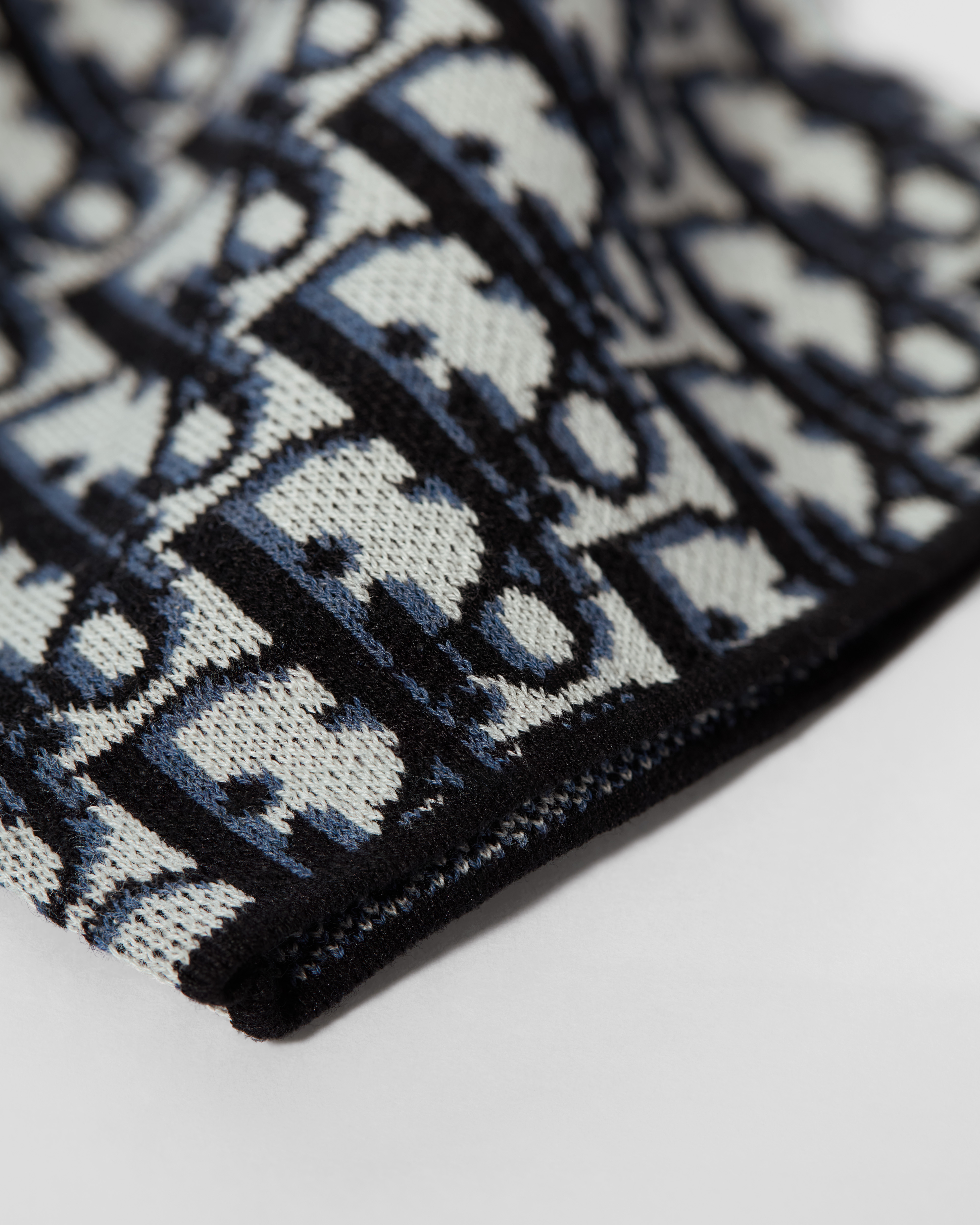 外套衬衫 海军蓝色棉质 Oblique 印花 E11