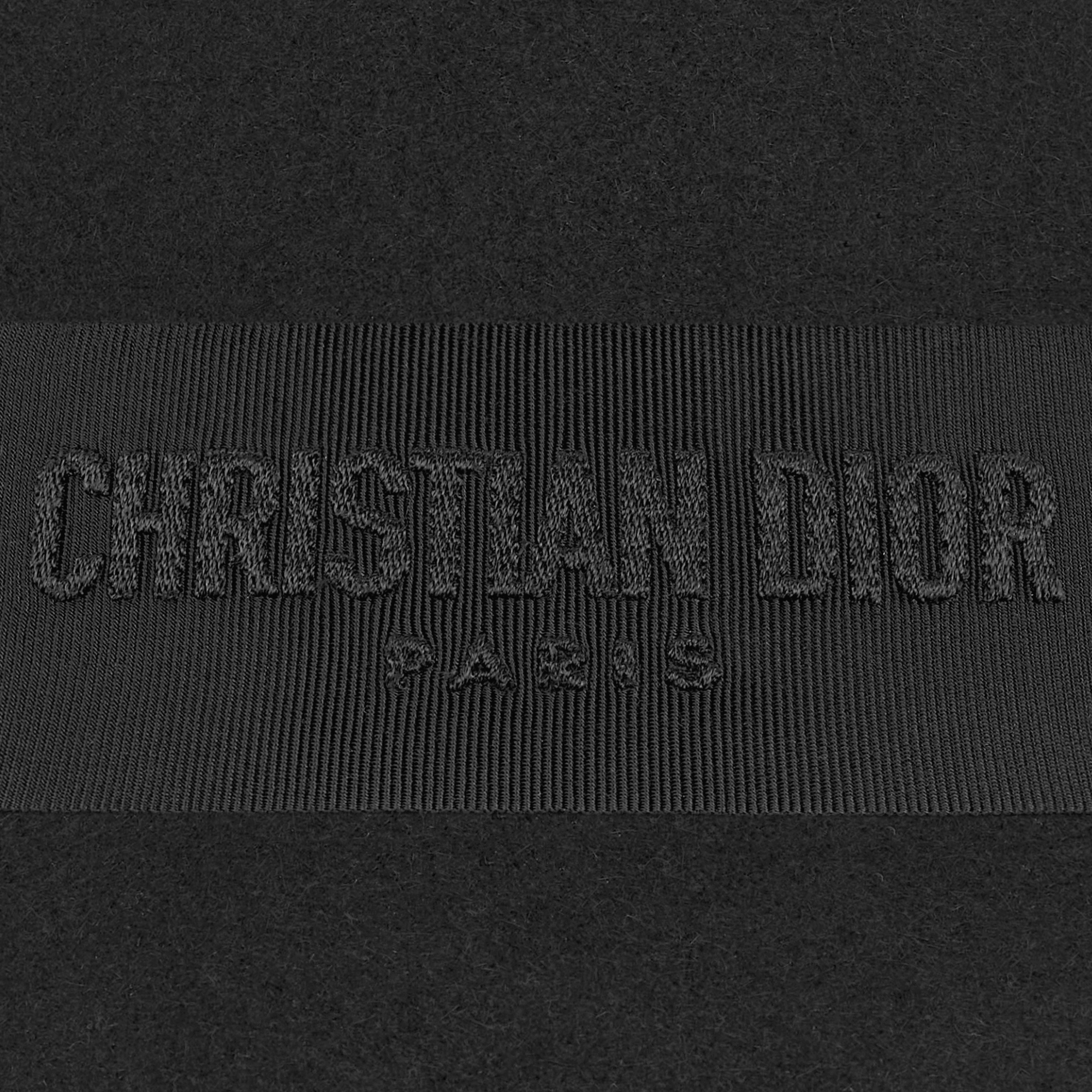 D-Tulipe 窄檐钟形女帽 黑色兔毛毡 E09