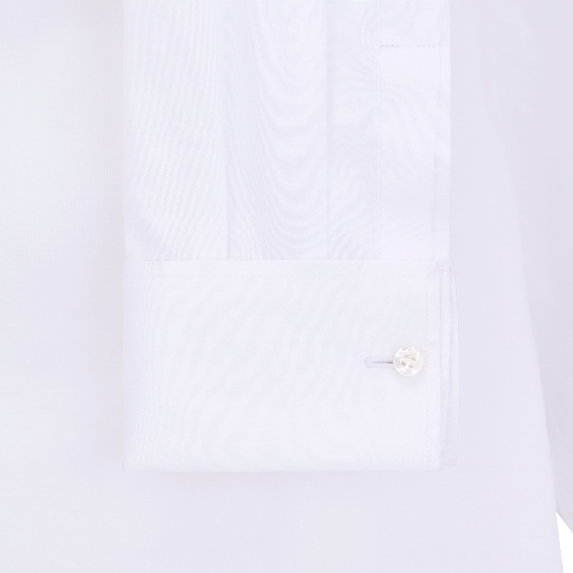 不对称衬衫 白色棉府绸 E09