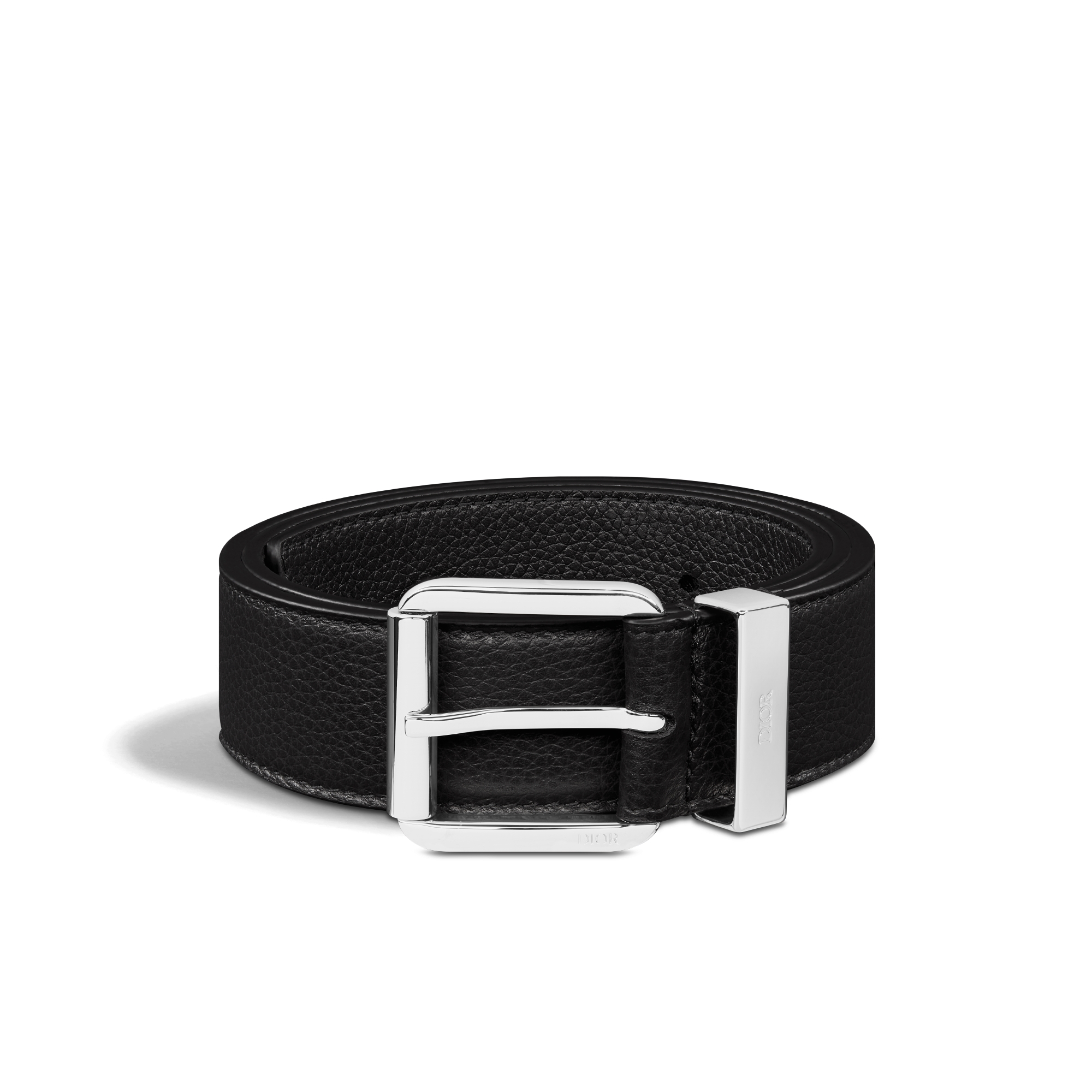 腰带 35 毫米黑色粒面牛皮革 E03