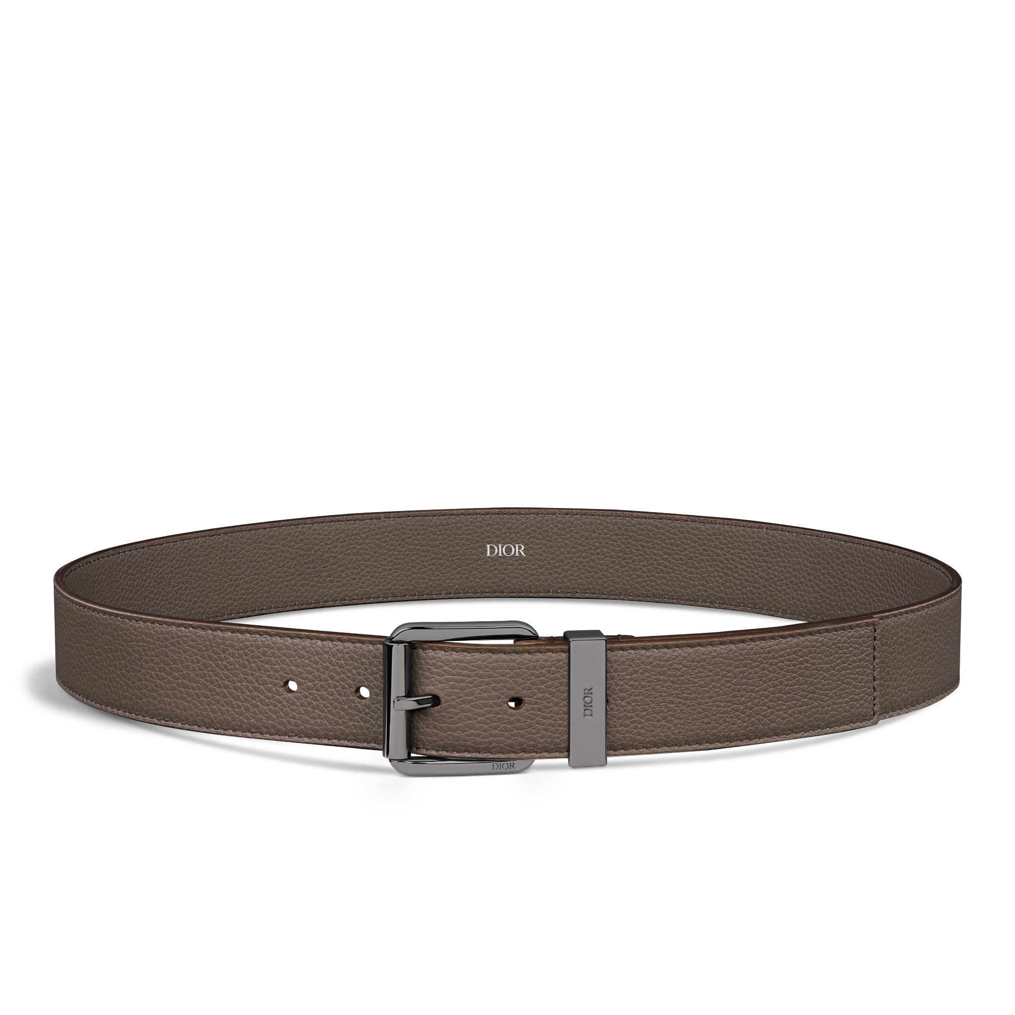 腰带 35 毫米棕色粒面牛皮革 E01