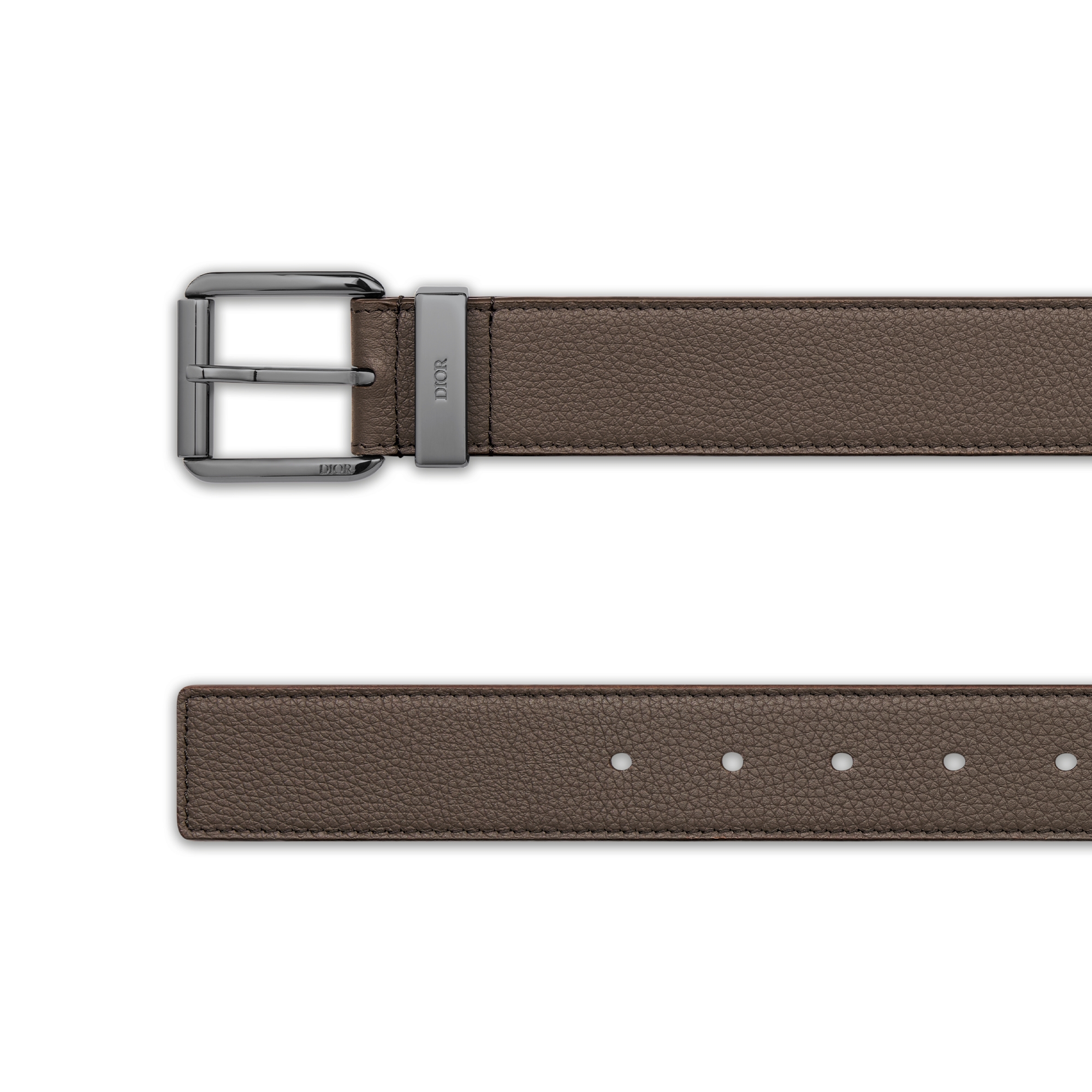 腰带 35 毫米棕色粒面牛皮革 E06