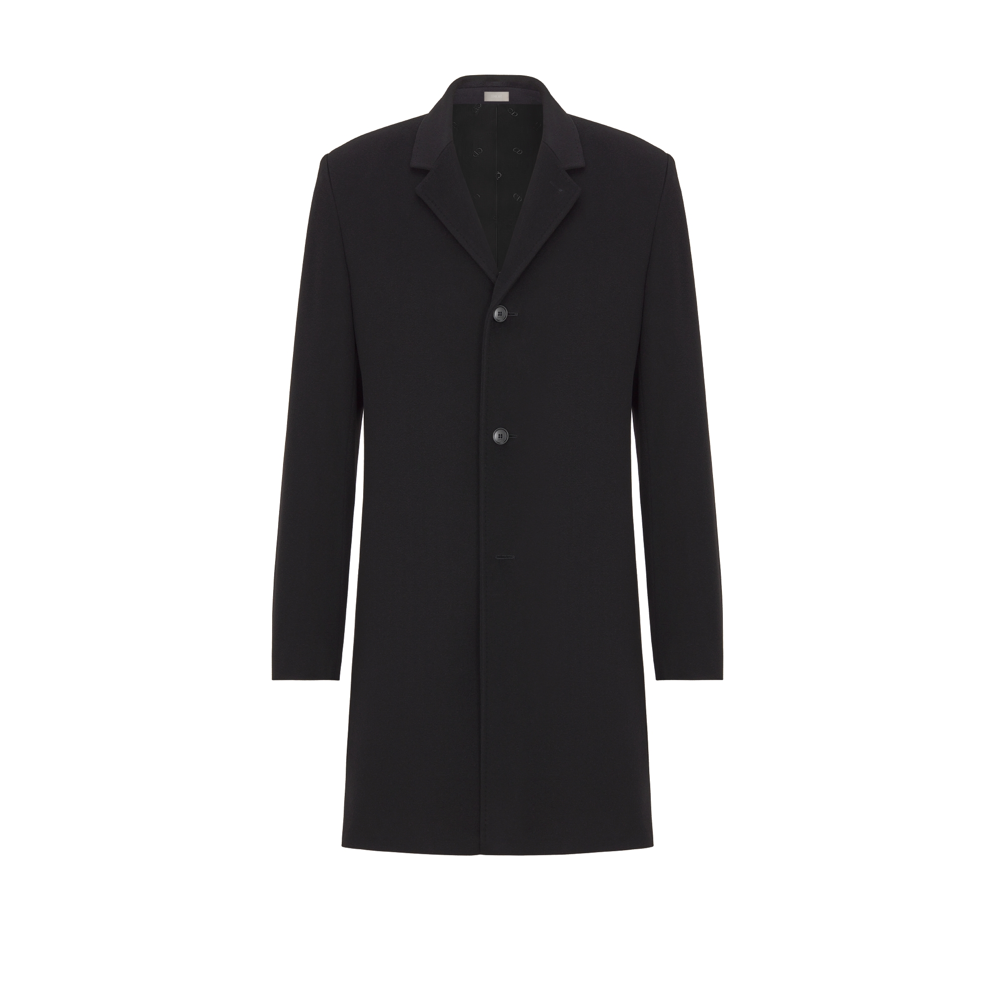 经典大衣 黑色山羊绒面料 E01