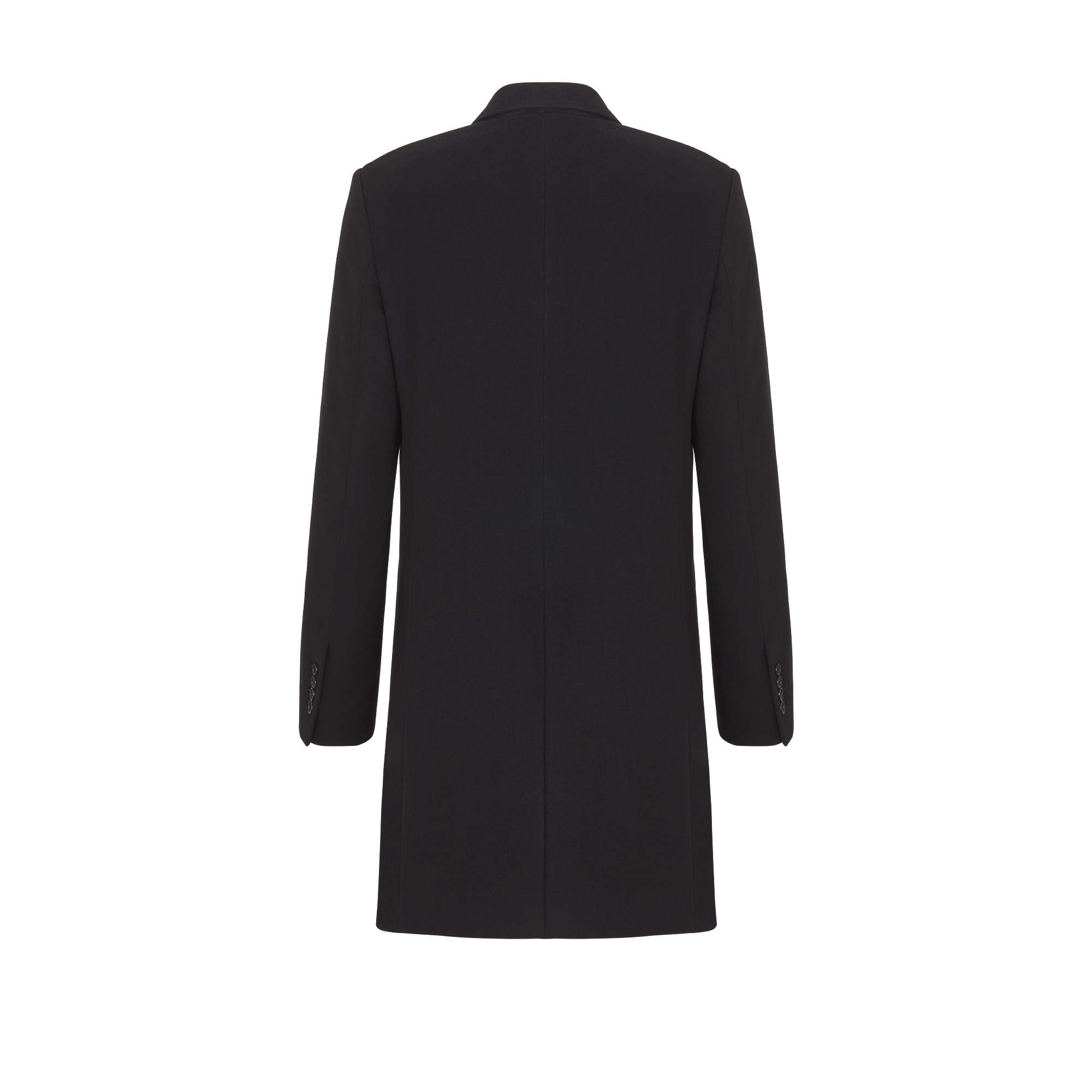 经典大衣 黑色山羊绒面料 E08