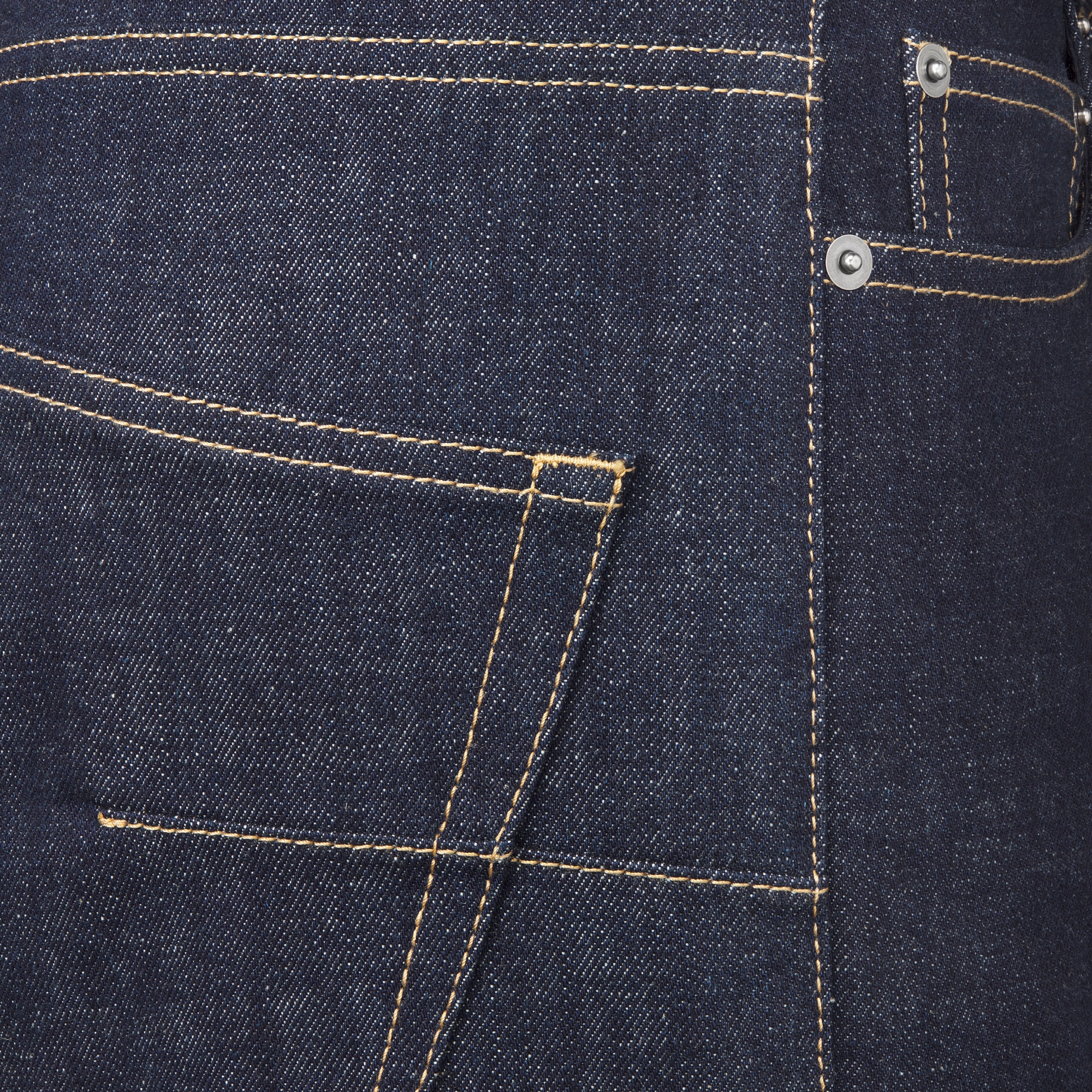 男友风牛仔裤 蓝色棉质牛仔布内部 Oblique 印花 E09