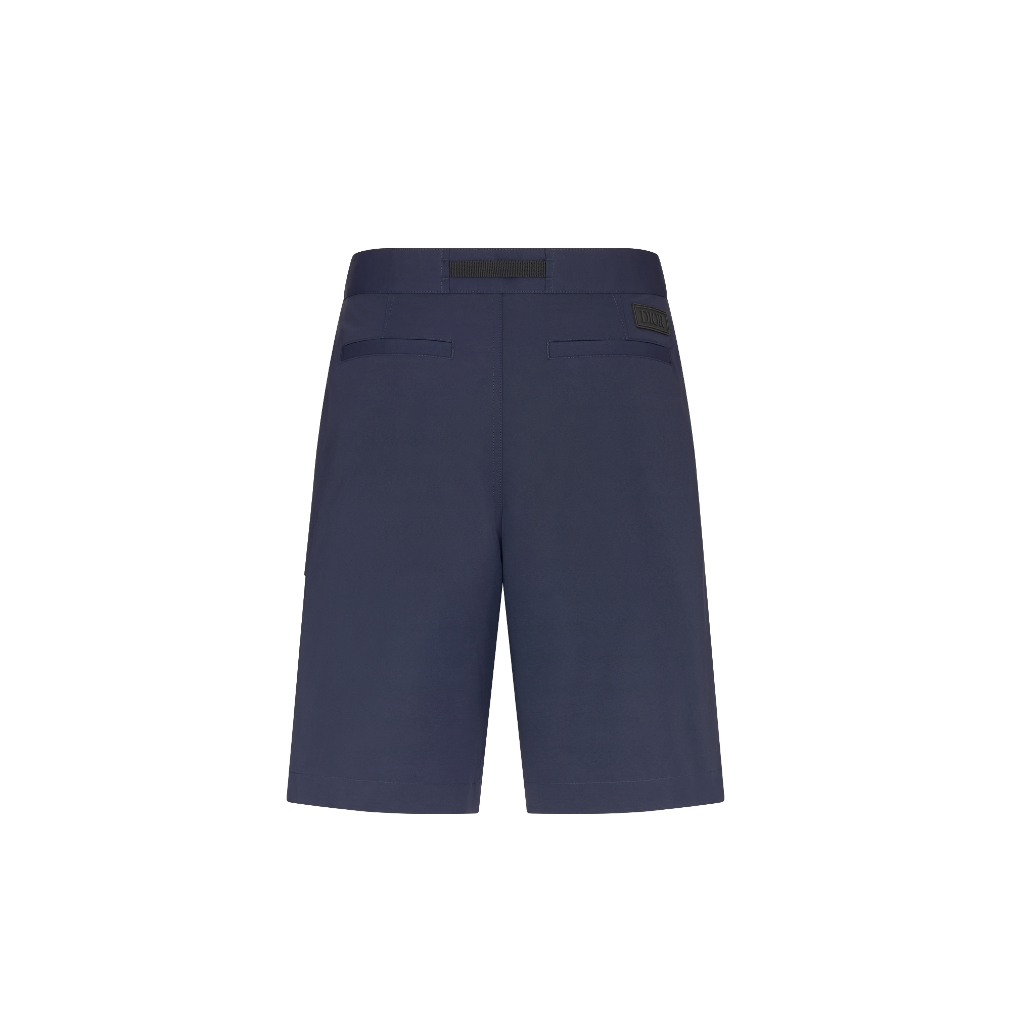 工装短裤 海军蓝色棉质混纺粗横棱纹织物搭配马鞍口袋 E08