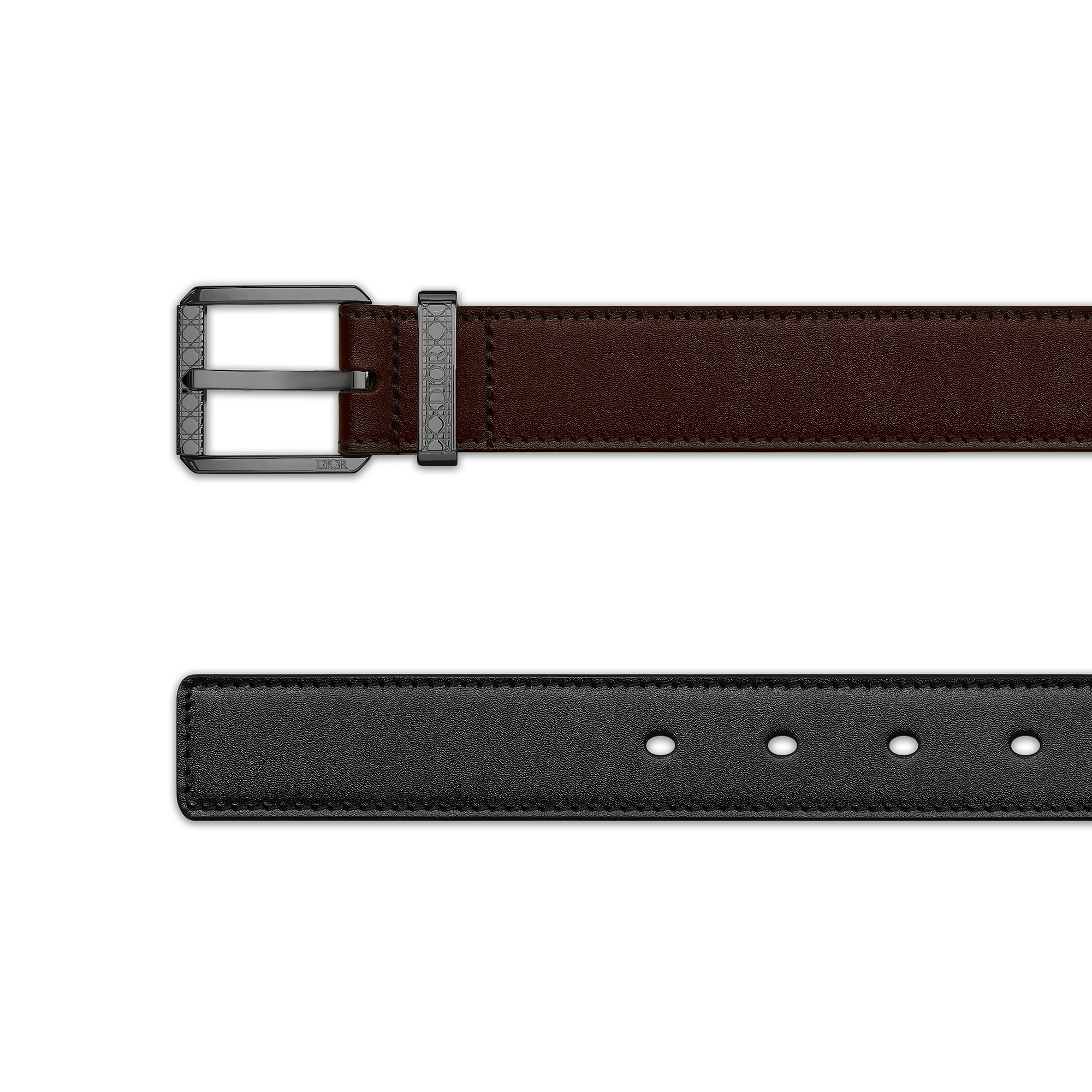 腰带 30 毫米棕色光滑牛皮革 E06