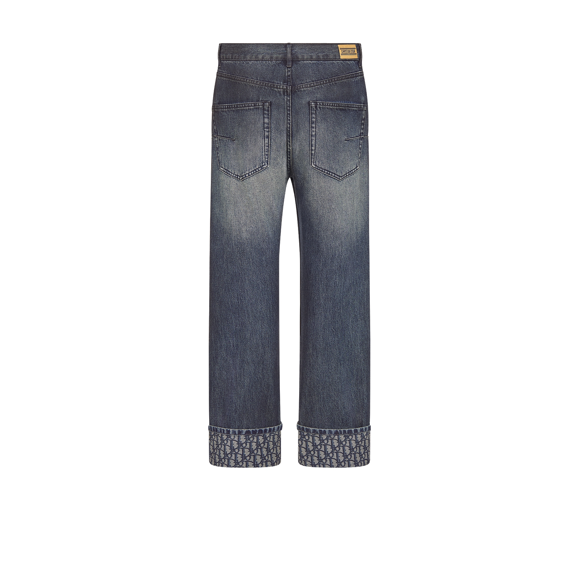 男友风牛仔裤 蓝色石洗棉质牛仔布 E08