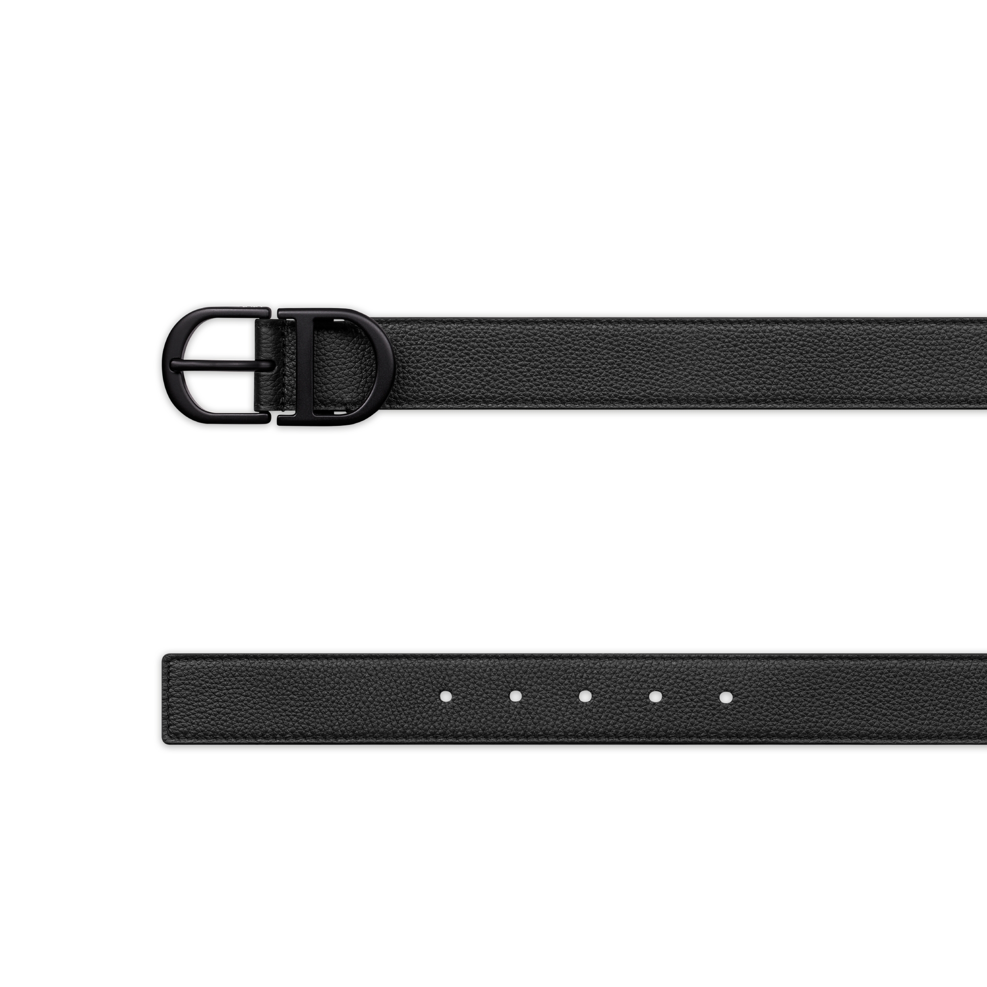 腰带 33 毫米黑色粒面牛皮革 E06