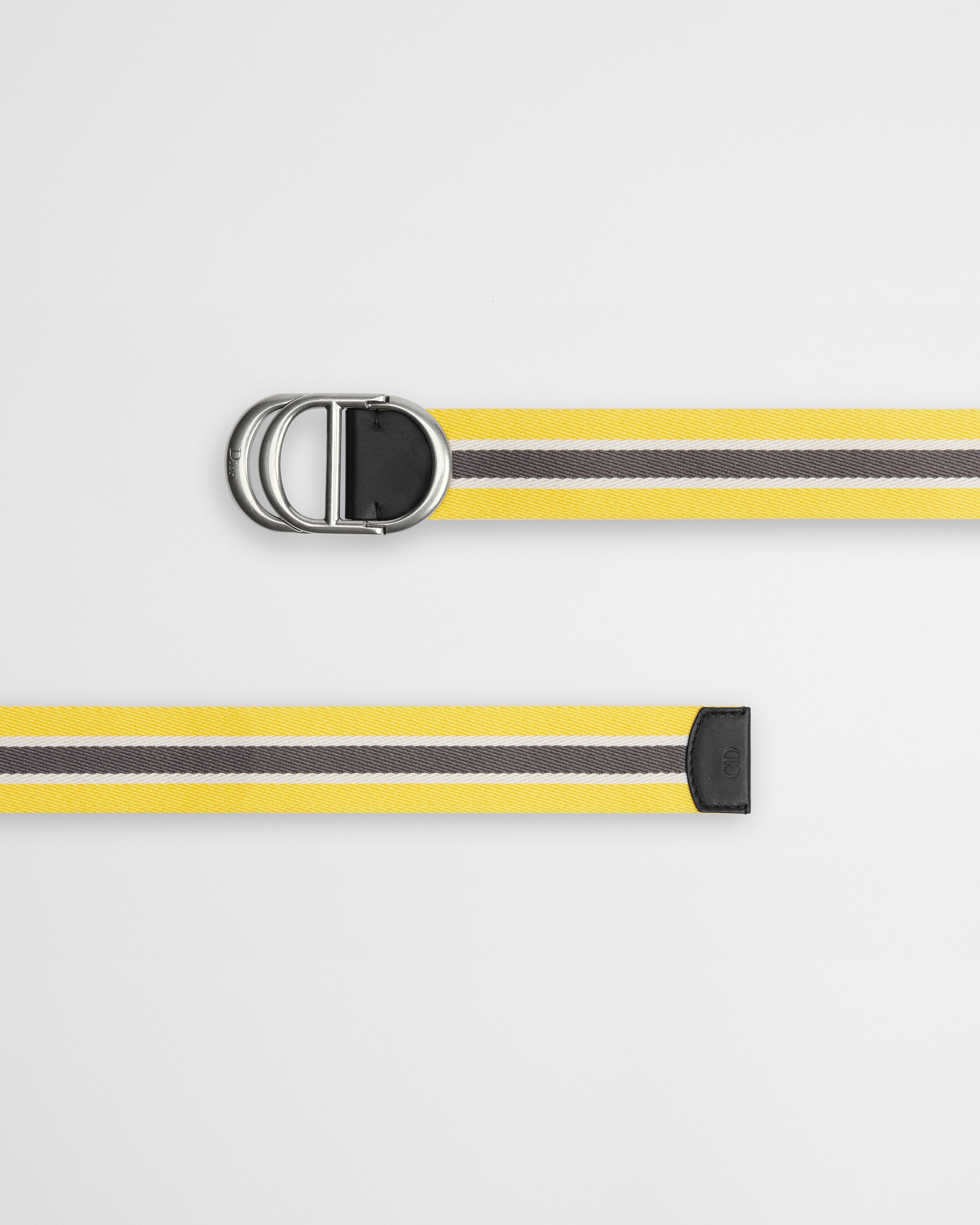 CD 腰带 35 毫米牛皮革和三色黄色尼龙 E06