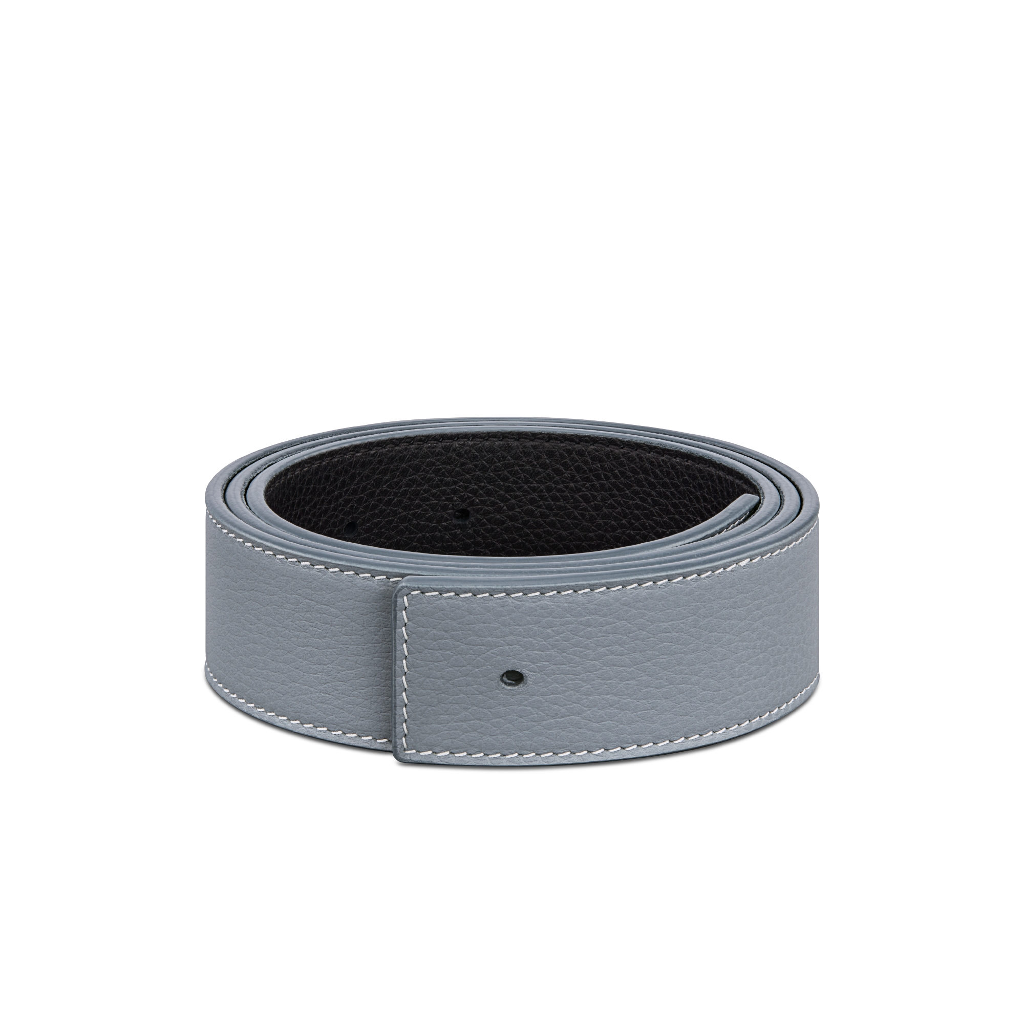 双面腰带 35 毫米迪奥灰粒面牛皮革和黑色粒面牛皮革 E03