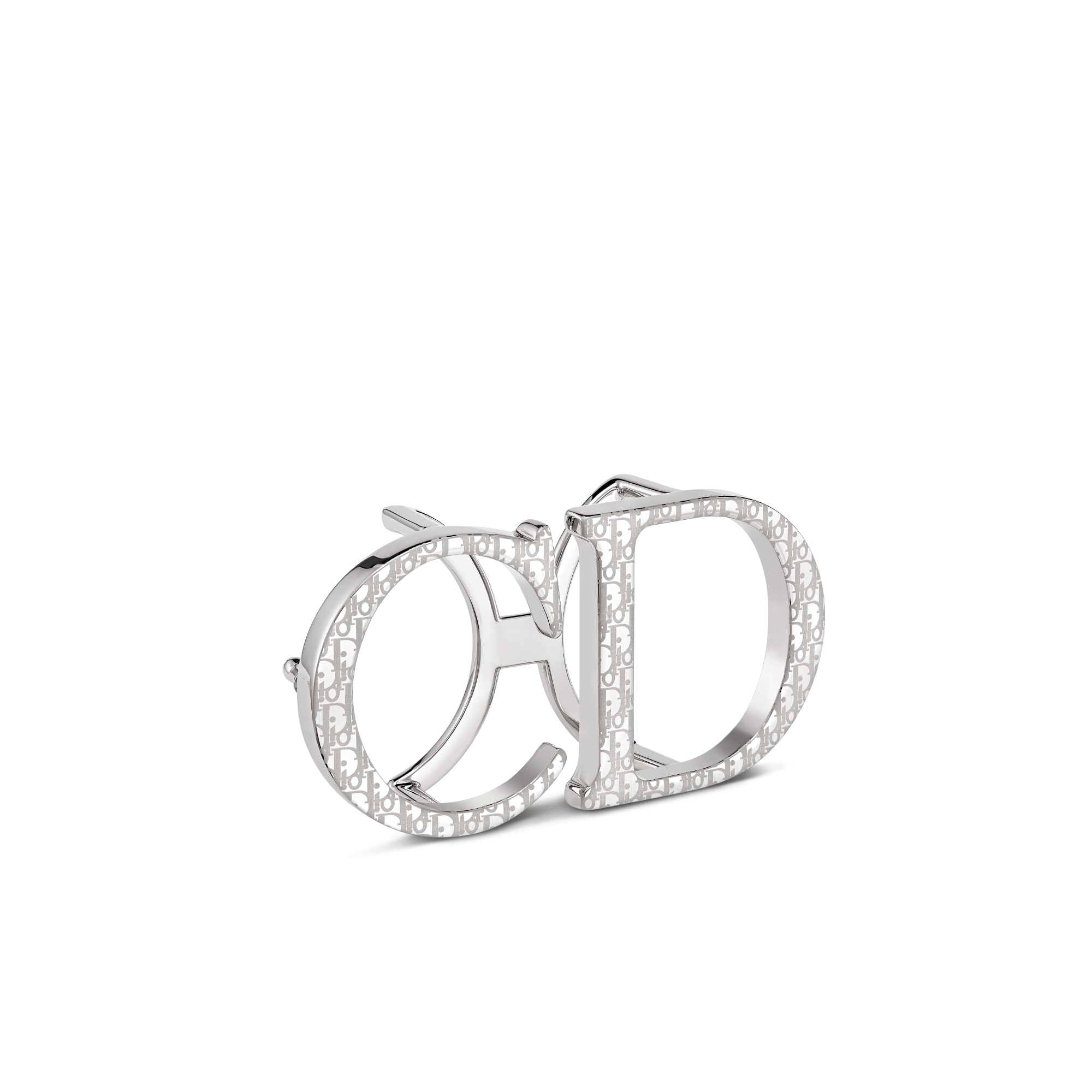 CD 腰带扣 35 毫米金属覆层铜合金 Dior Oblique 图案 E03