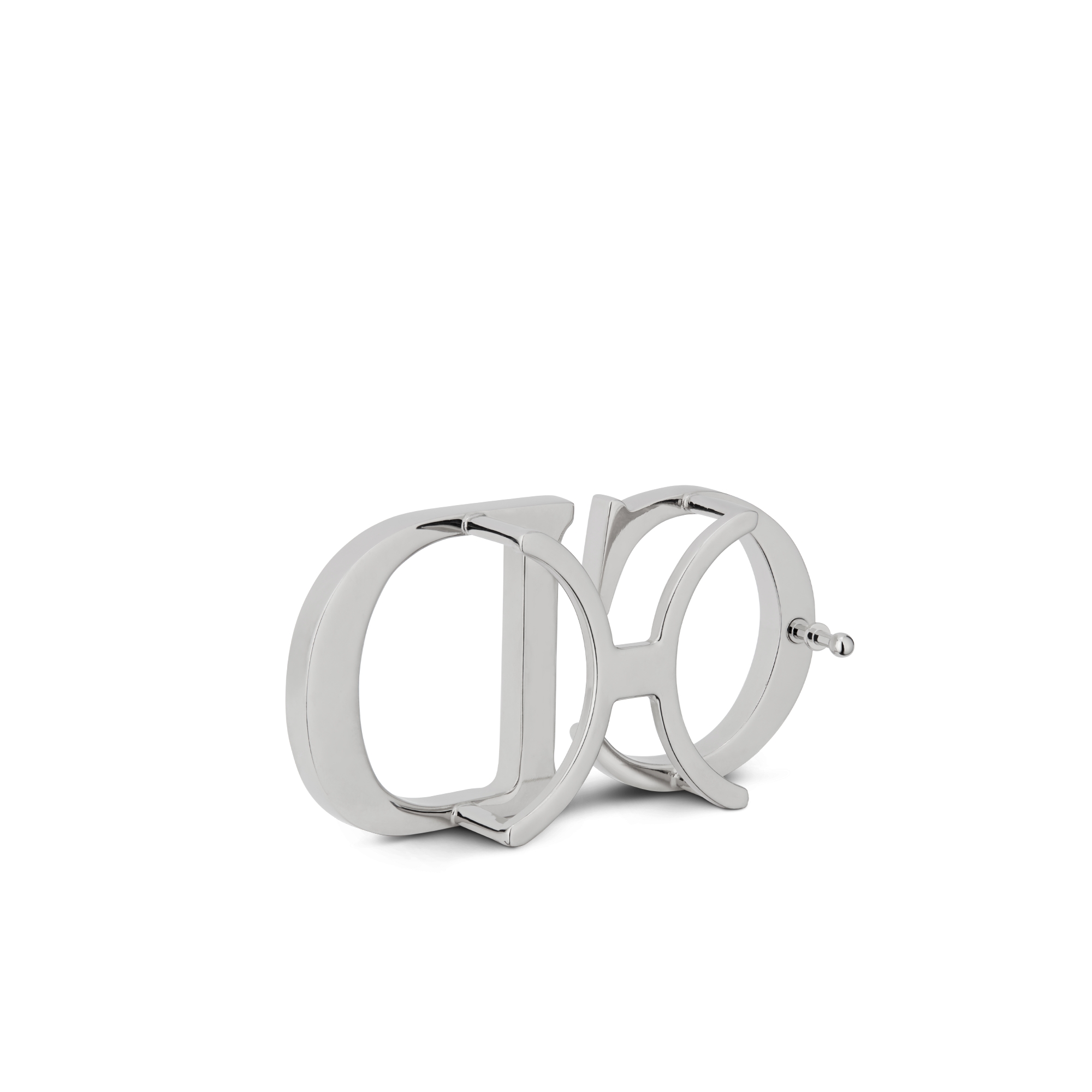 CD 腰带扣 35 毫米金属覆层铜合金 Dior Oblique 图案 E05