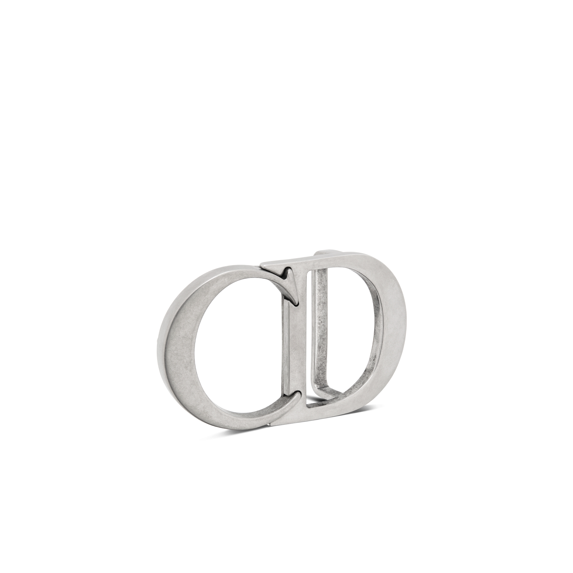 CD Icon 腰带扣 35 毫米复古银色饰面铜合金 E03