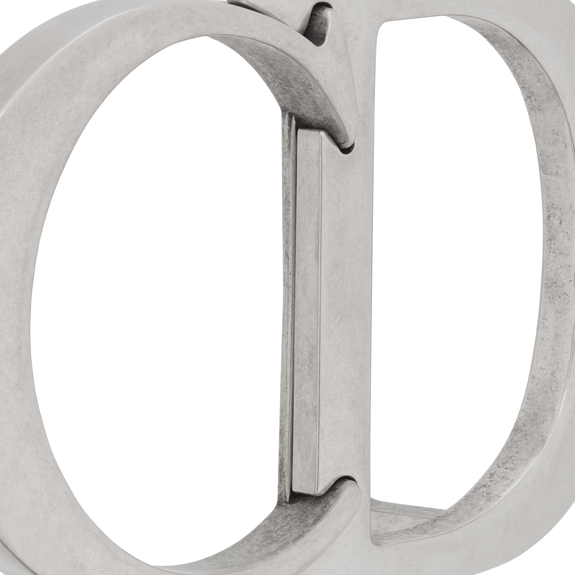 CD Icon 腰带扣 35 毫米复古银色饰面铜合金 E09